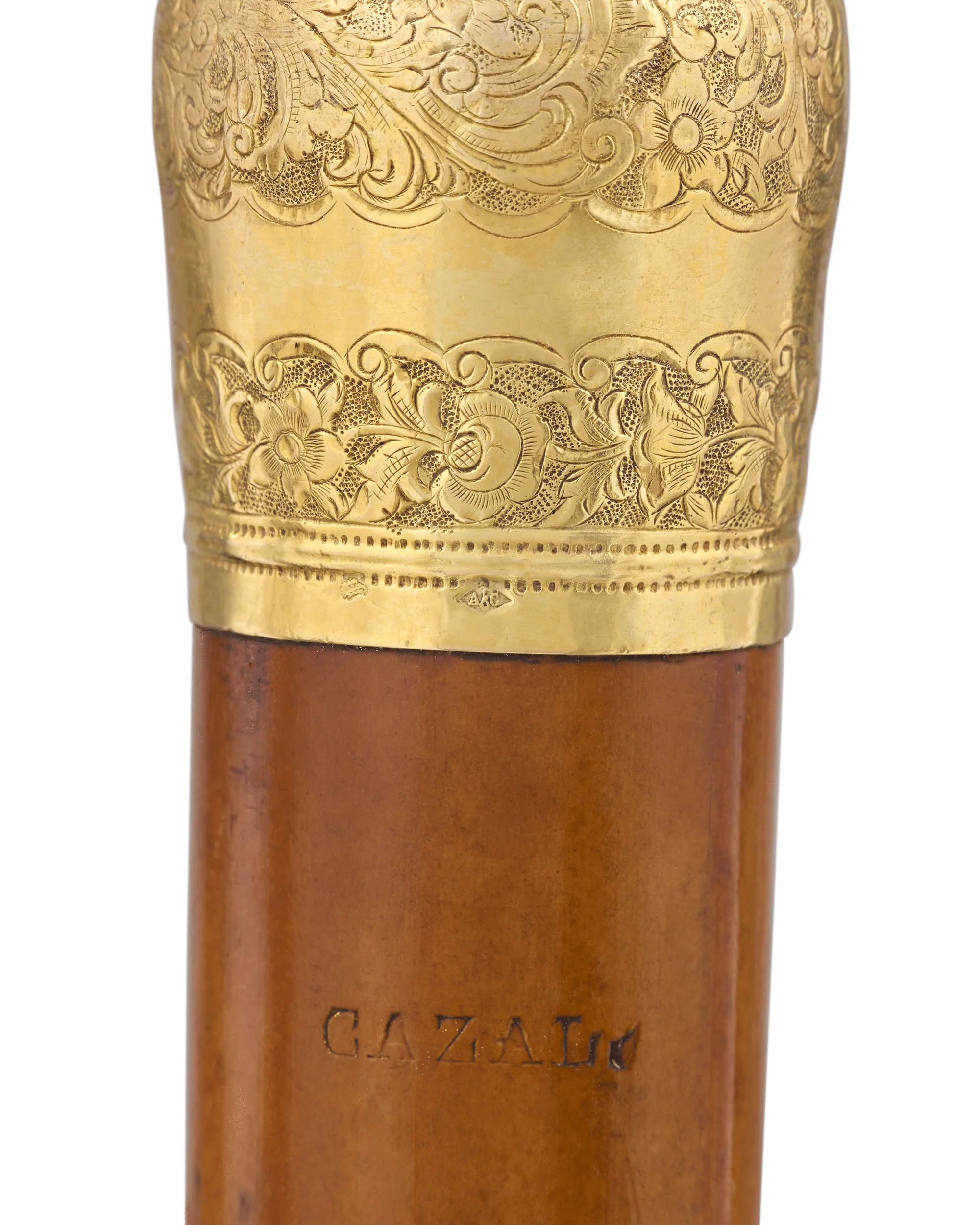 Gilt Knob Wooden Cane - Image 2