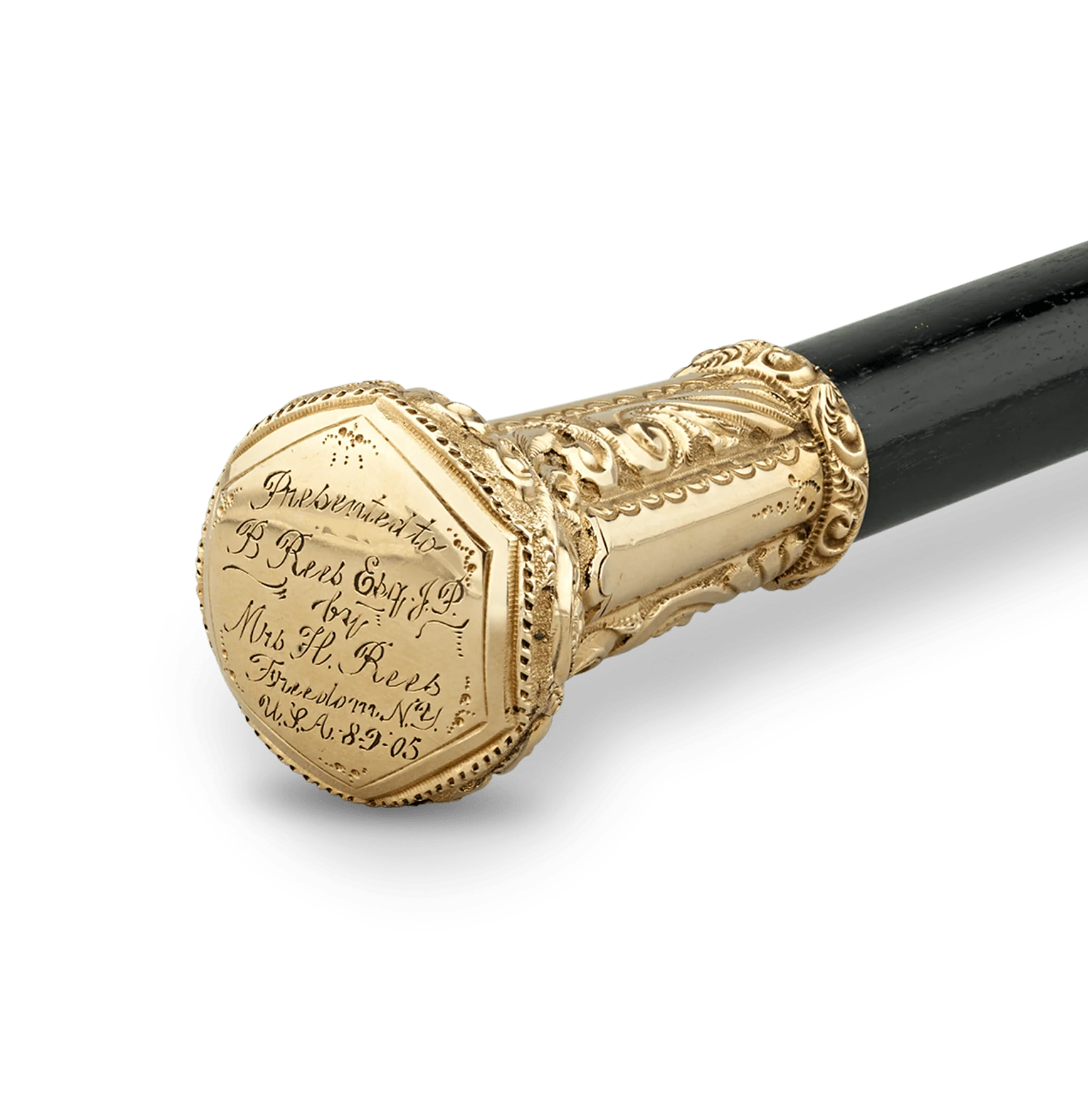 Gold Knob Presentation Cane - Image 2