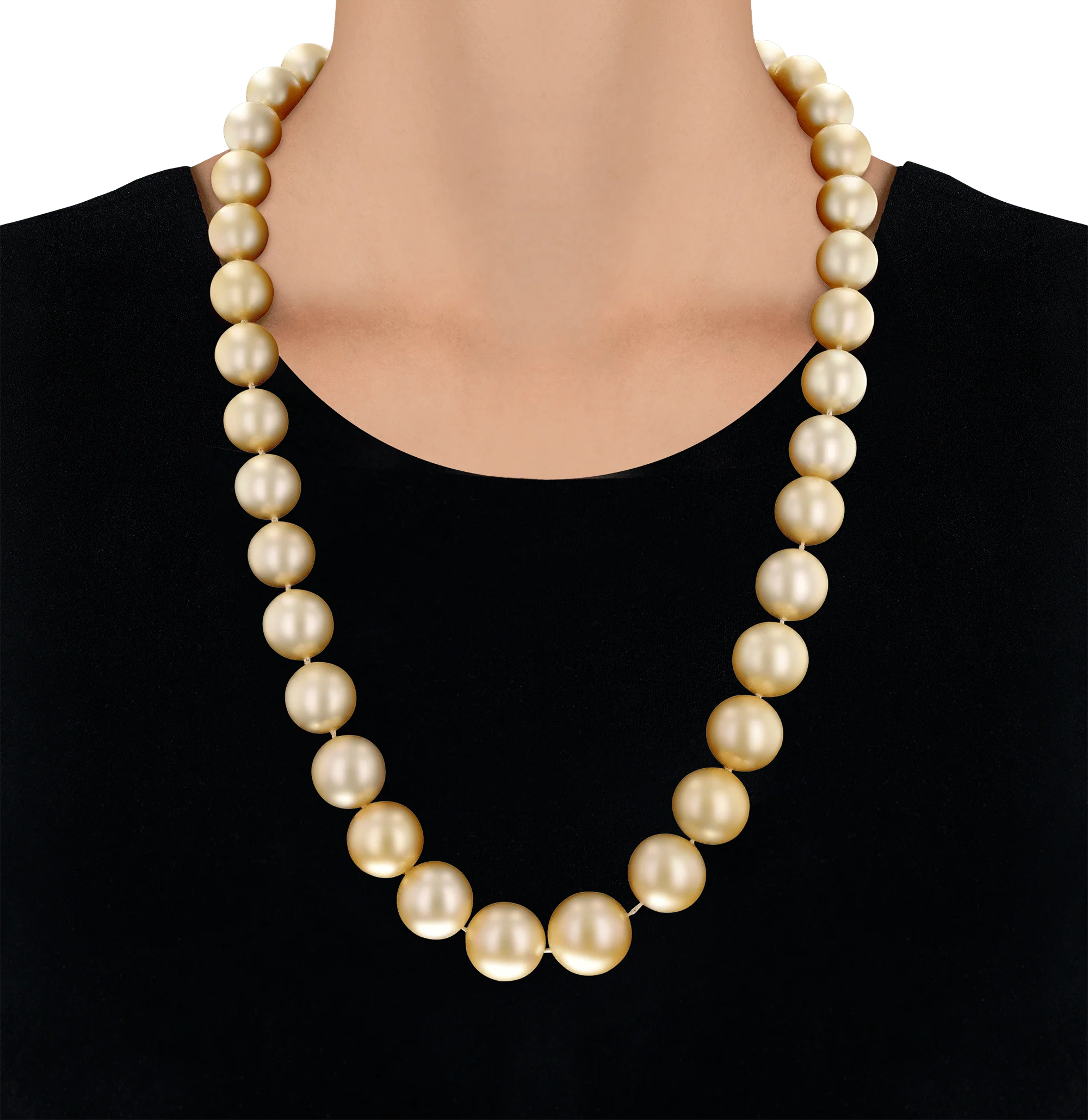 Golden South Sea Pearl Necklace - Image 3