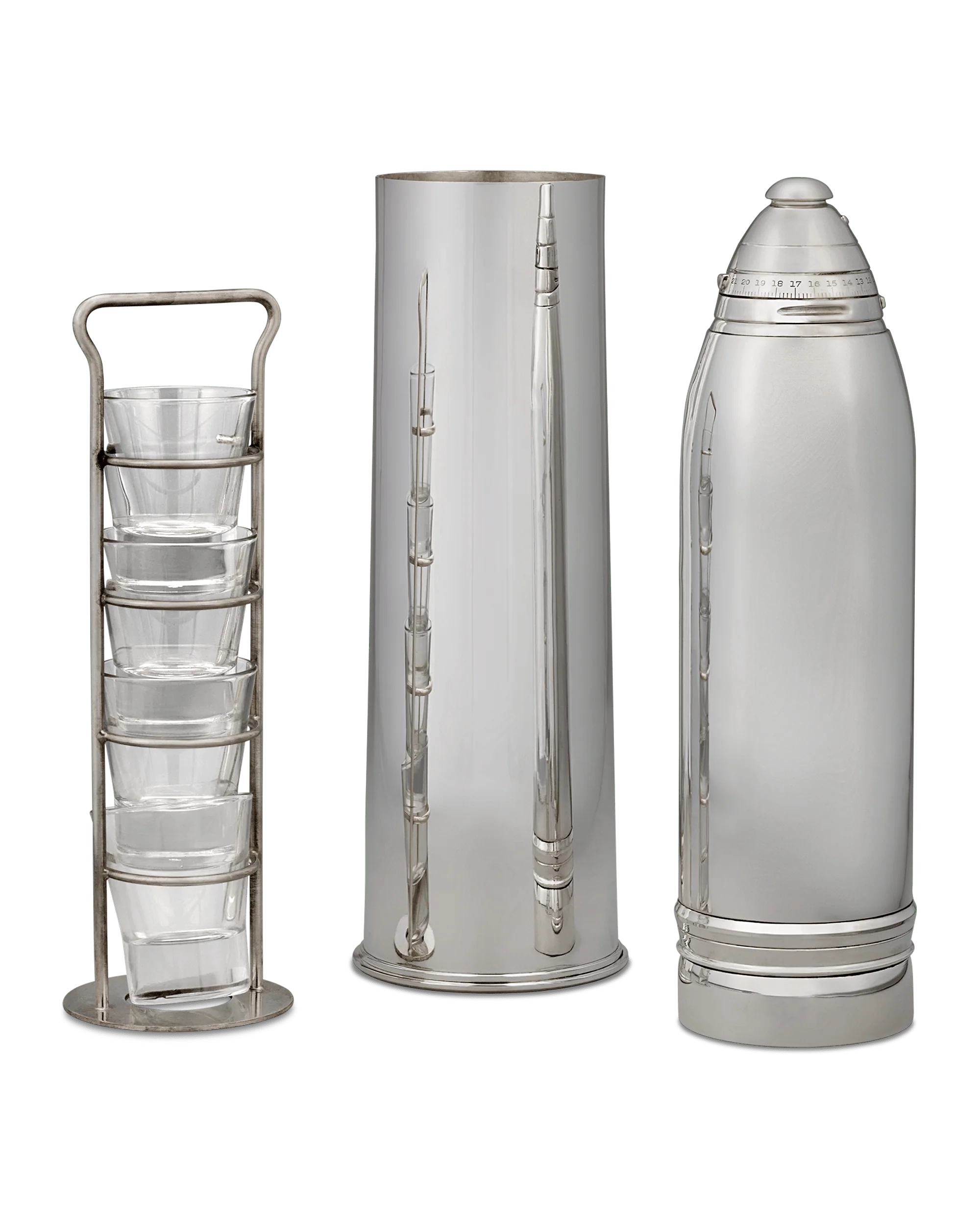 Gorham Shrapnel Shell Cocktail Shaker - Image 2