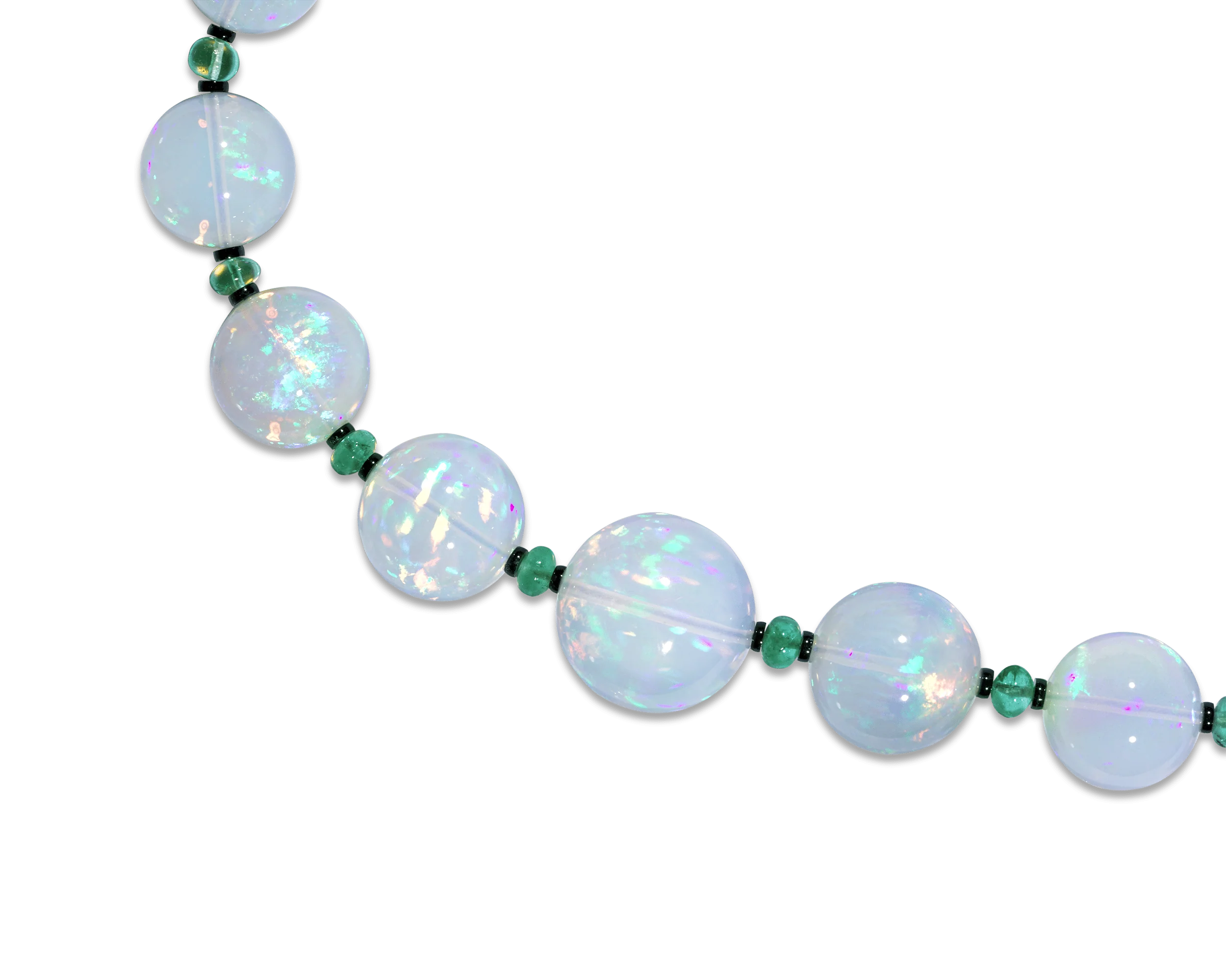 Graduated Ethiopian Opal Necklace, 436.00 Carats - Image 2