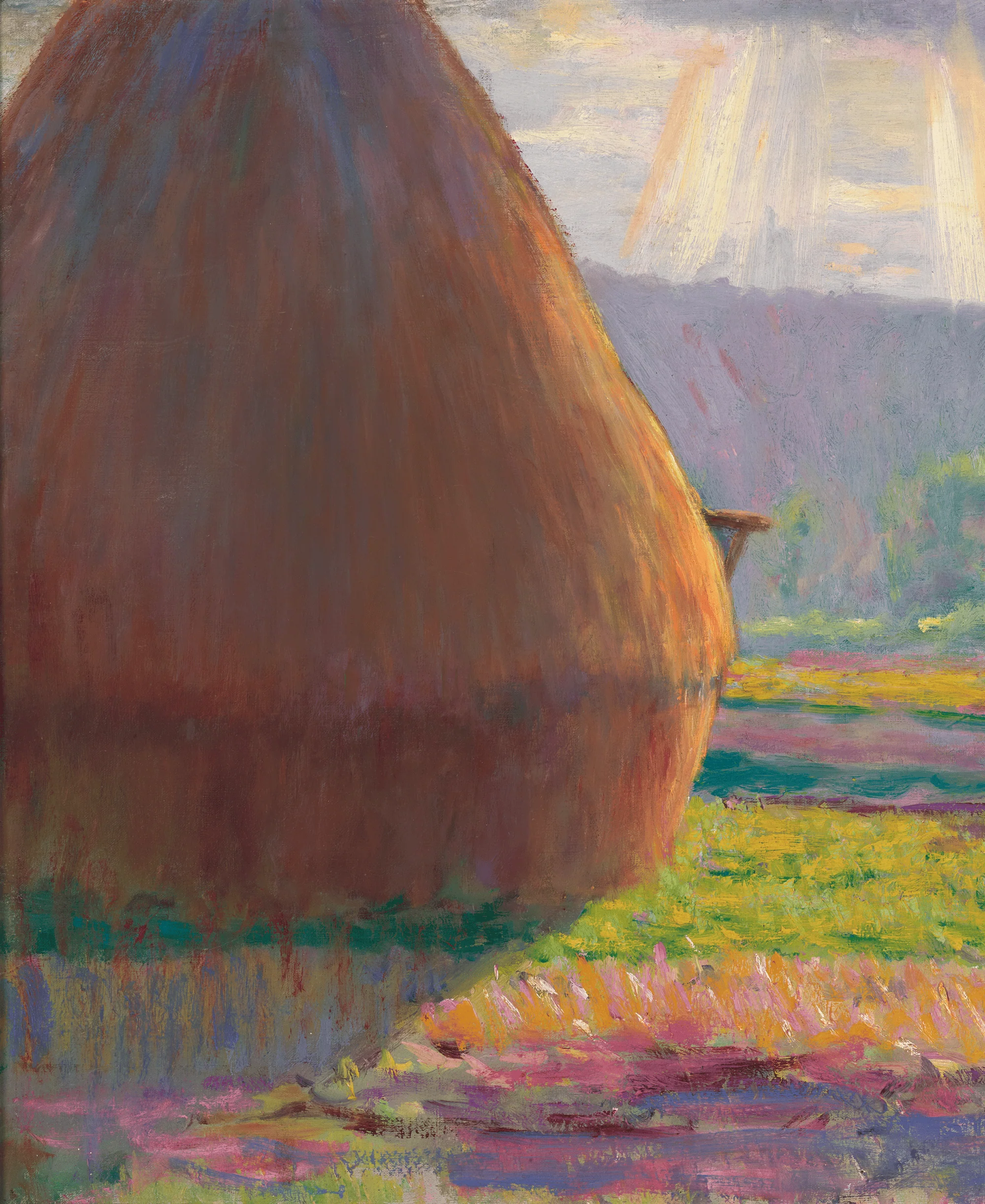 Grainstacks in the Plains of Ajoux, Giverny by Theodore Earl Butler - Image 3