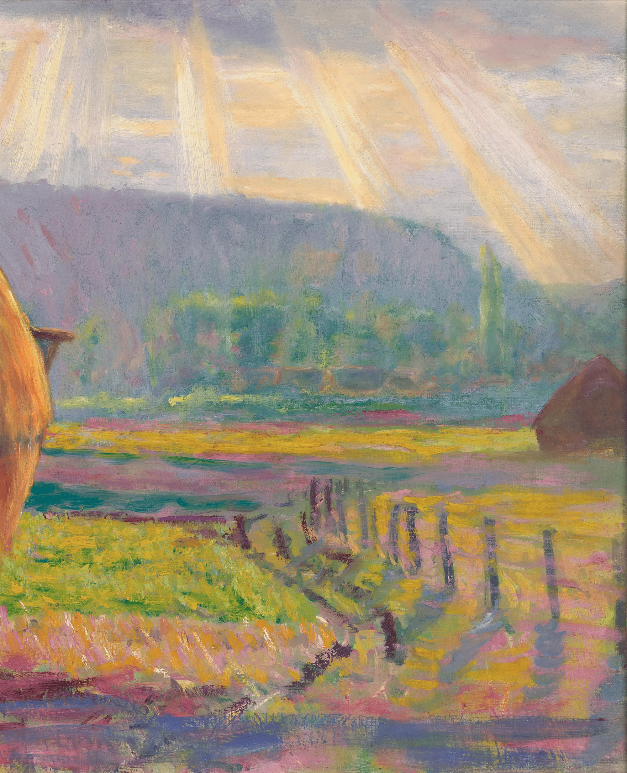 Grainstacks in the Plains of Ajoux, Giverny by Theodore Earl Butler - Image 4