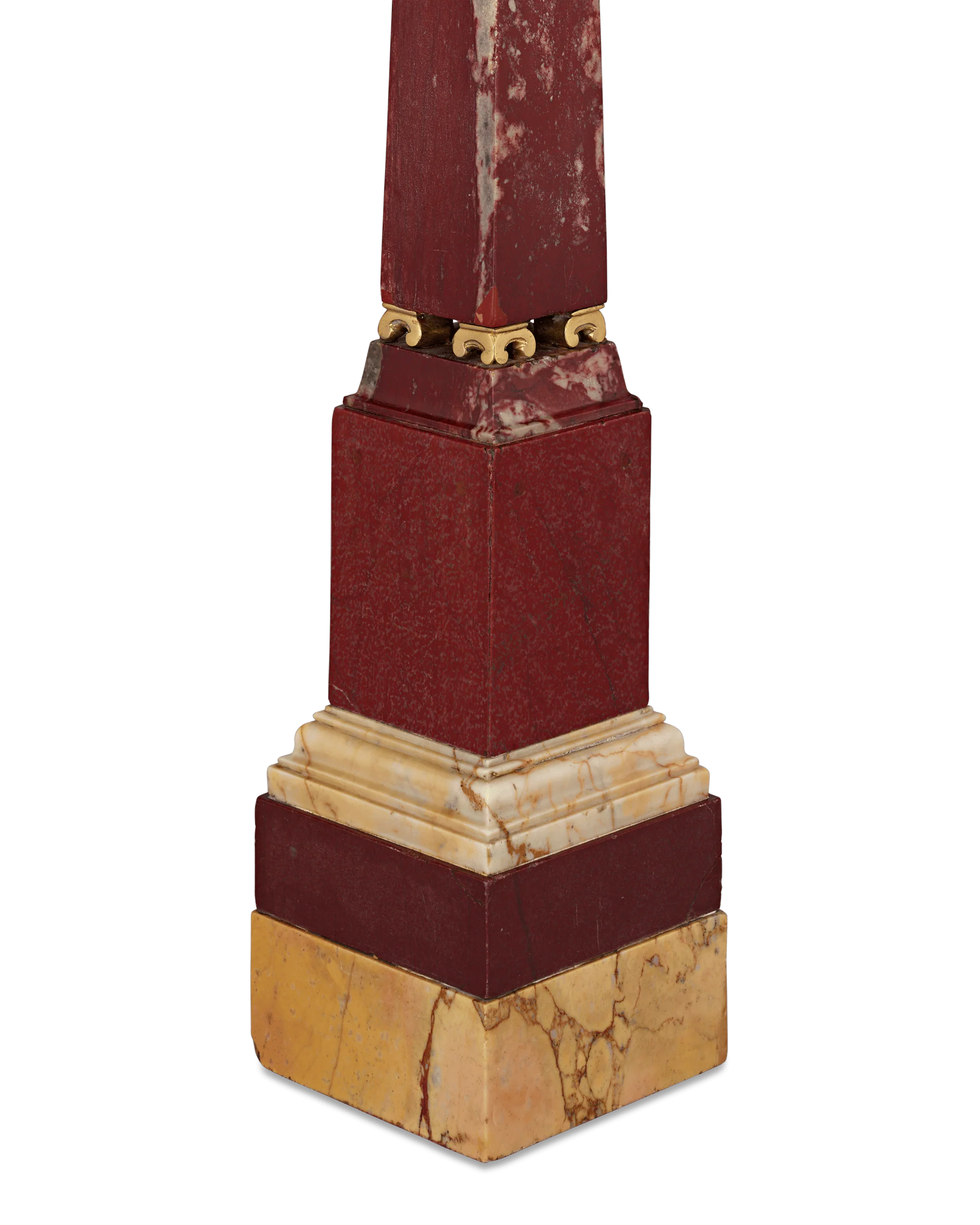 Grand Tour Marble and Ormolu Obelisks - Image 4
