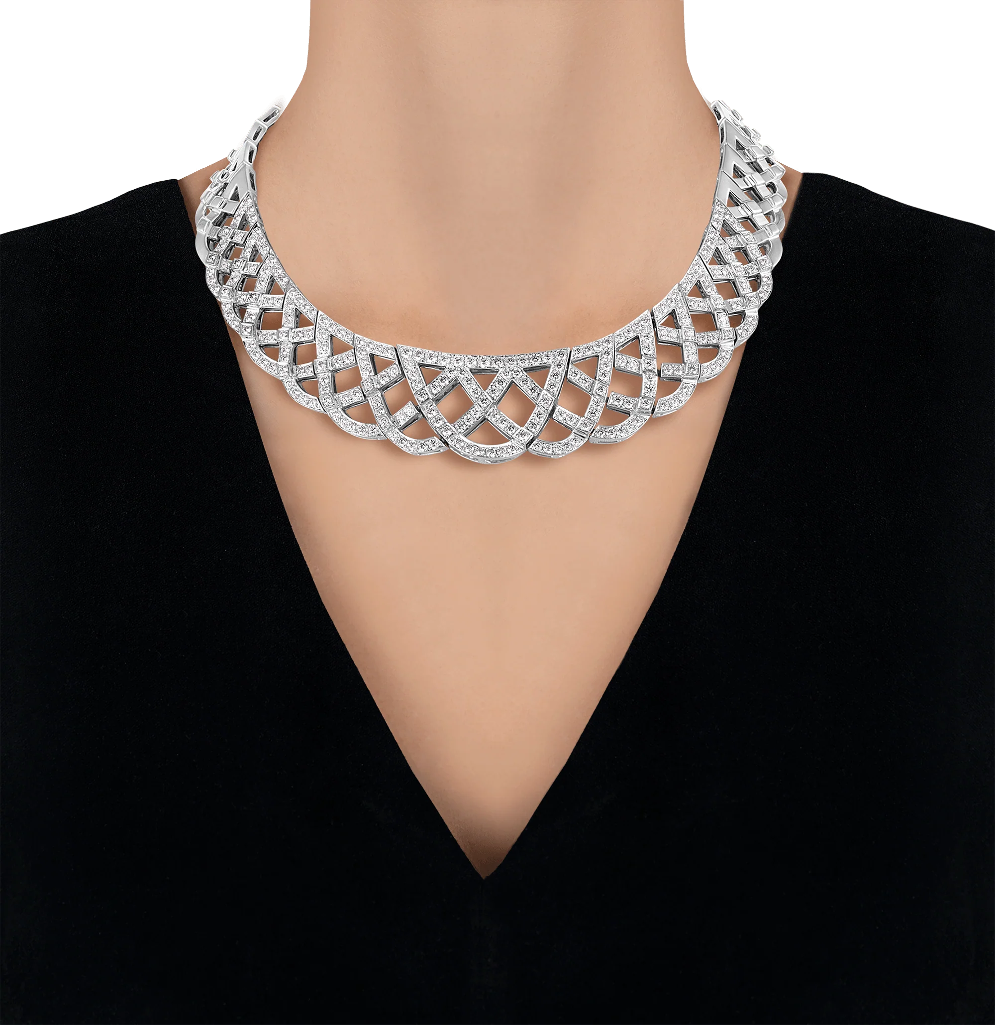 Hans D. Krieger Diamond and Gold Necklace, 16.84 carats - Image 5