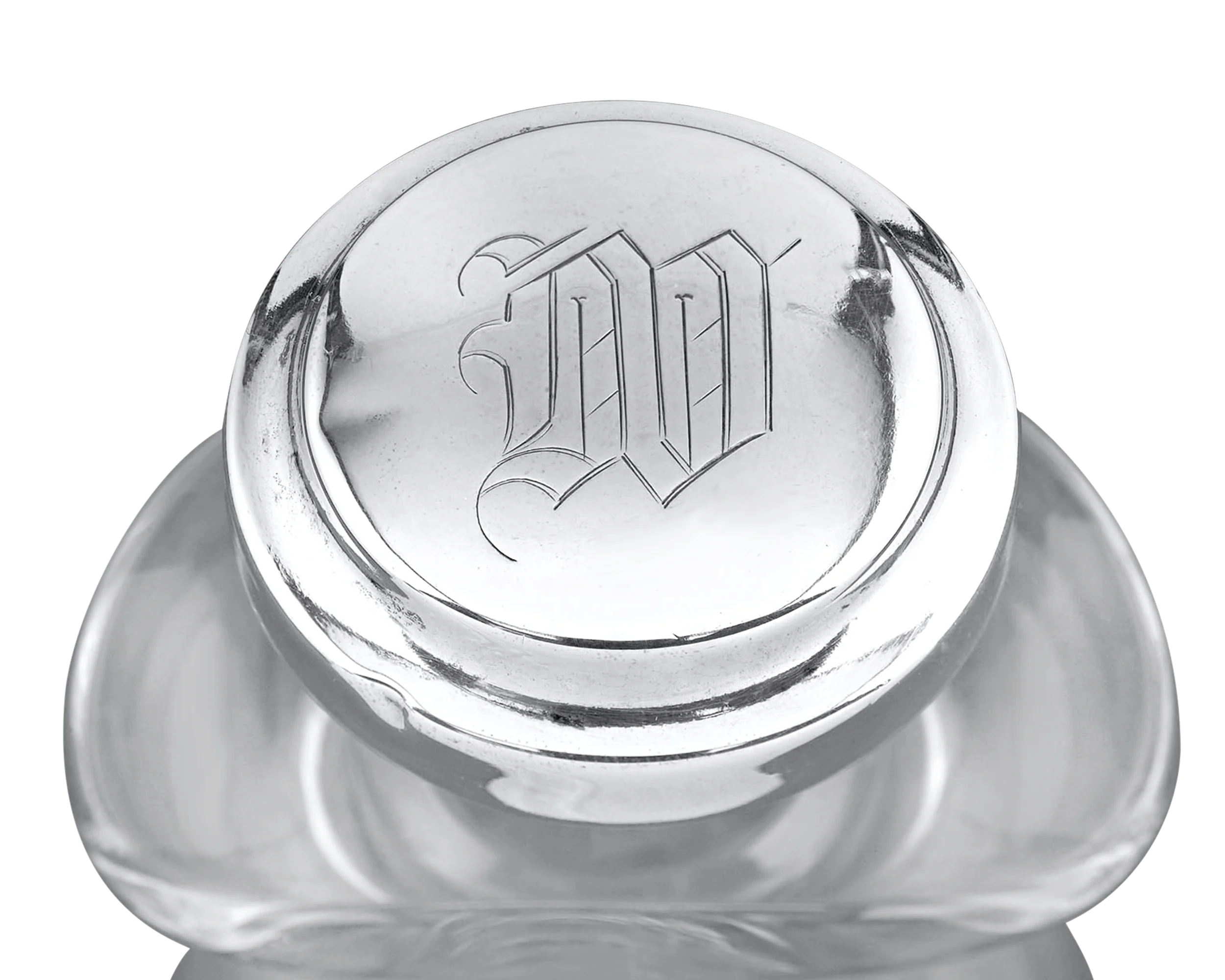 Hawkes Etched Glass and Silver Catsup Bottle - Image 2