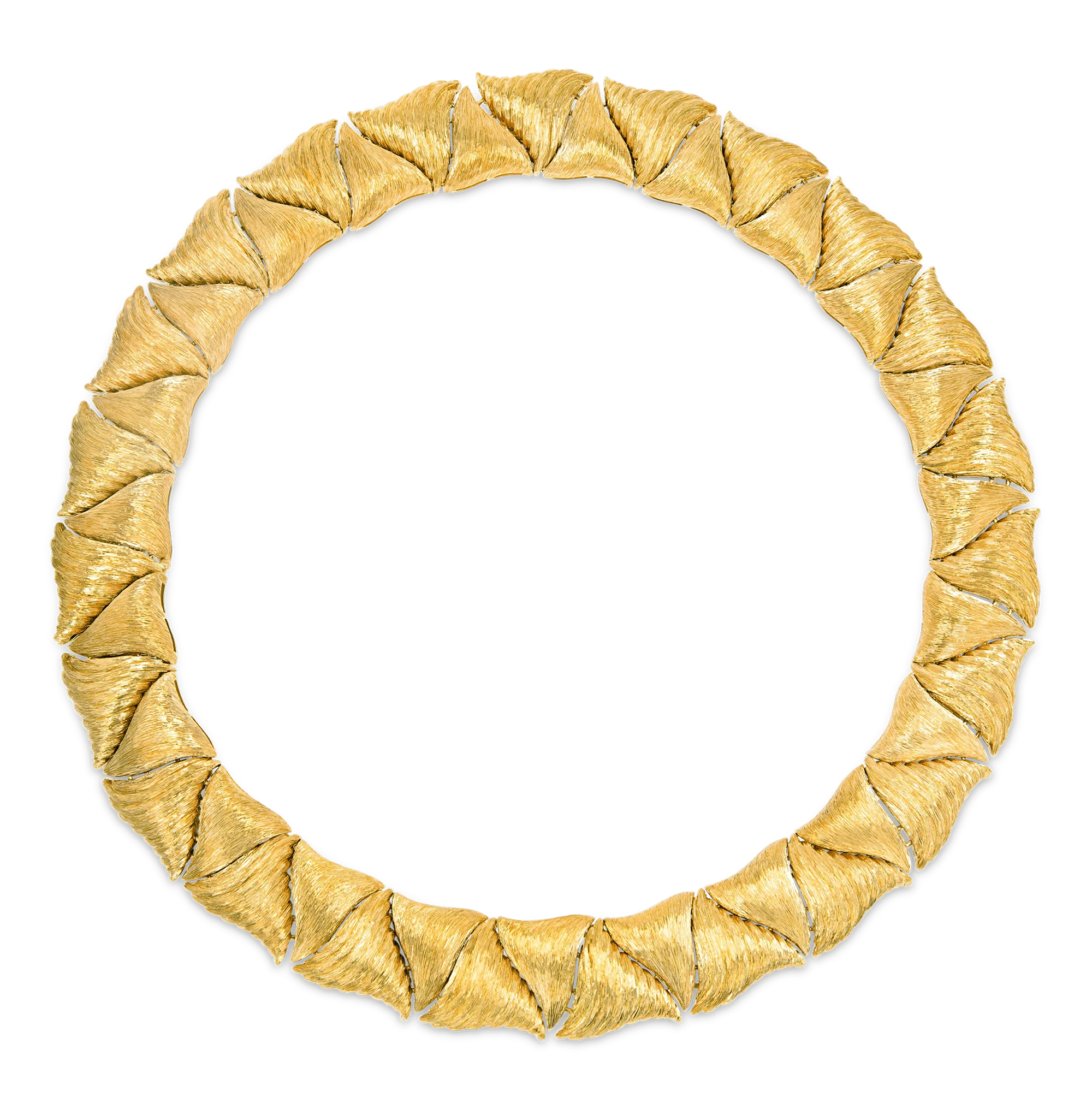 Henry Dunay Gold Sabi Basketweave Necklace