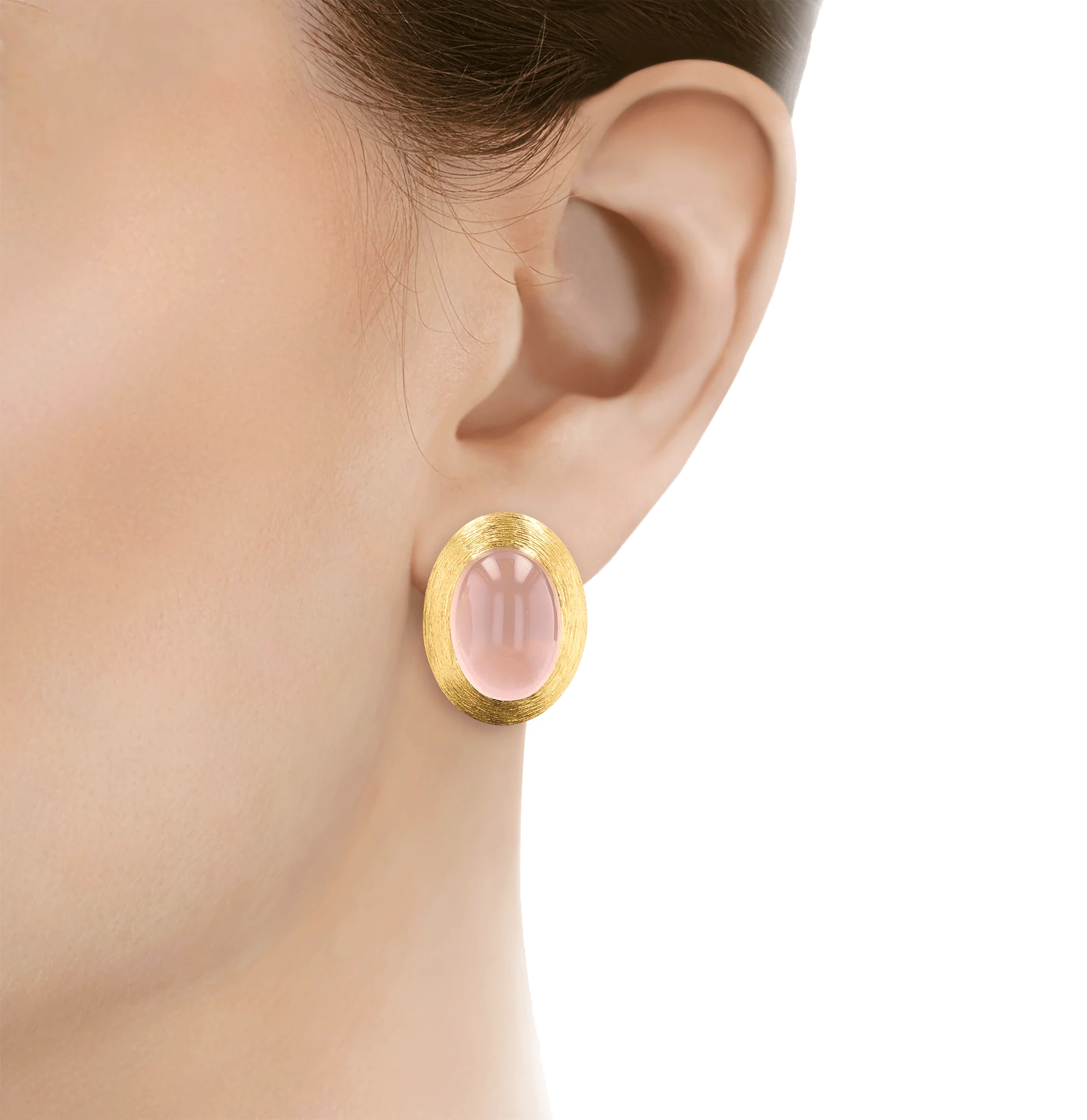 Henry Dunay Rose Quartz Sabi Earrings - Image 2
