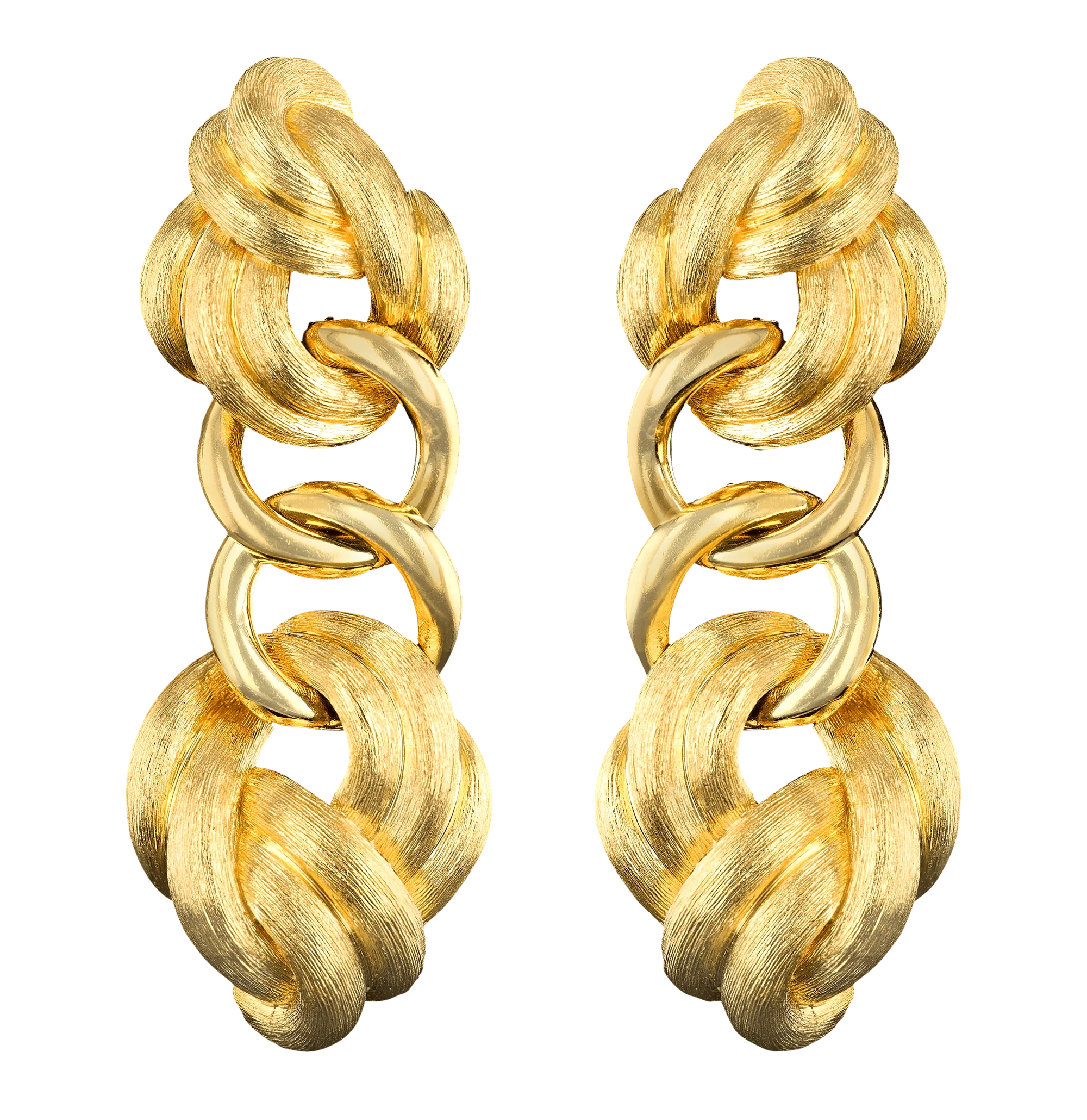Henry Dunay Yellow Gold Earrings