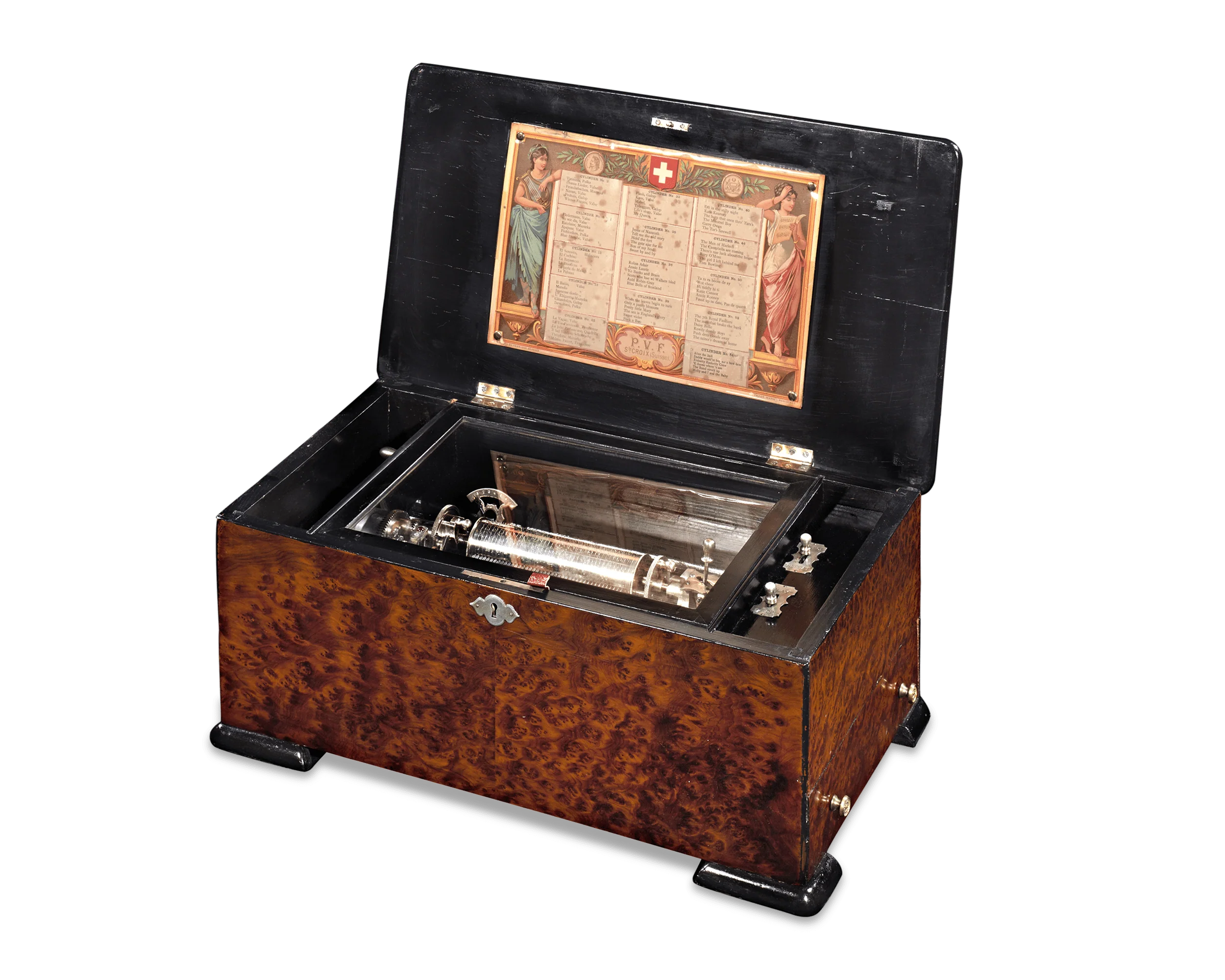 Interchangeable Cylinder Music Box by Paillard - Image 3