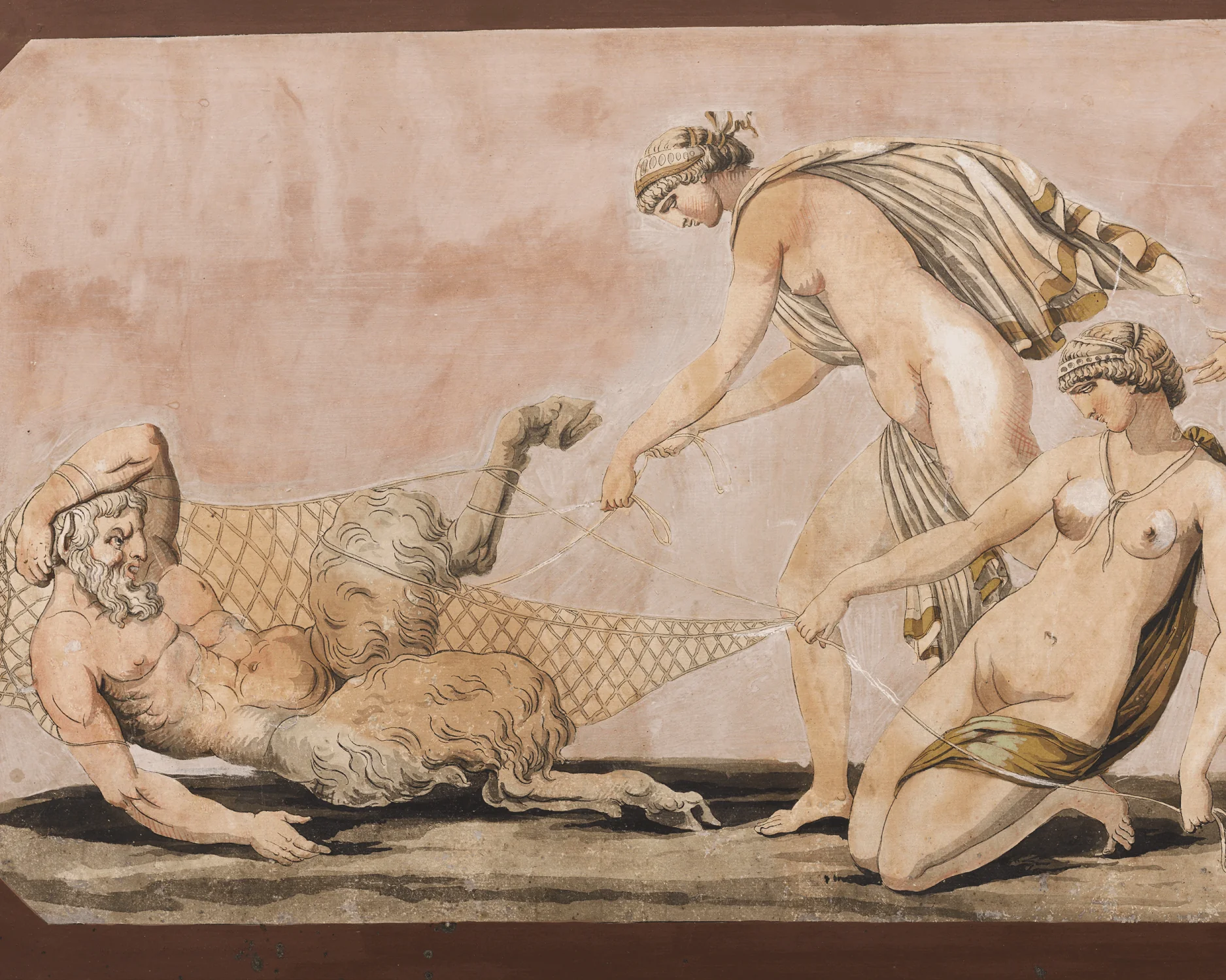 Italian Panel with Satyr and Nymphs - Image 3