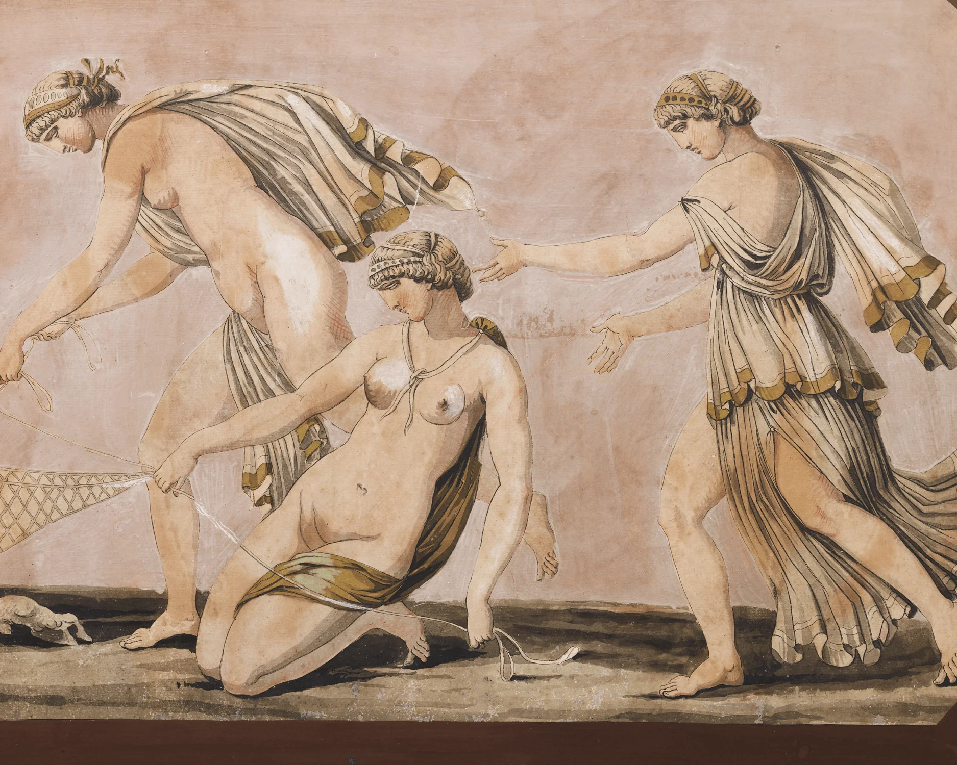 Italian Panel with Satyr and Nymphs - Image 4