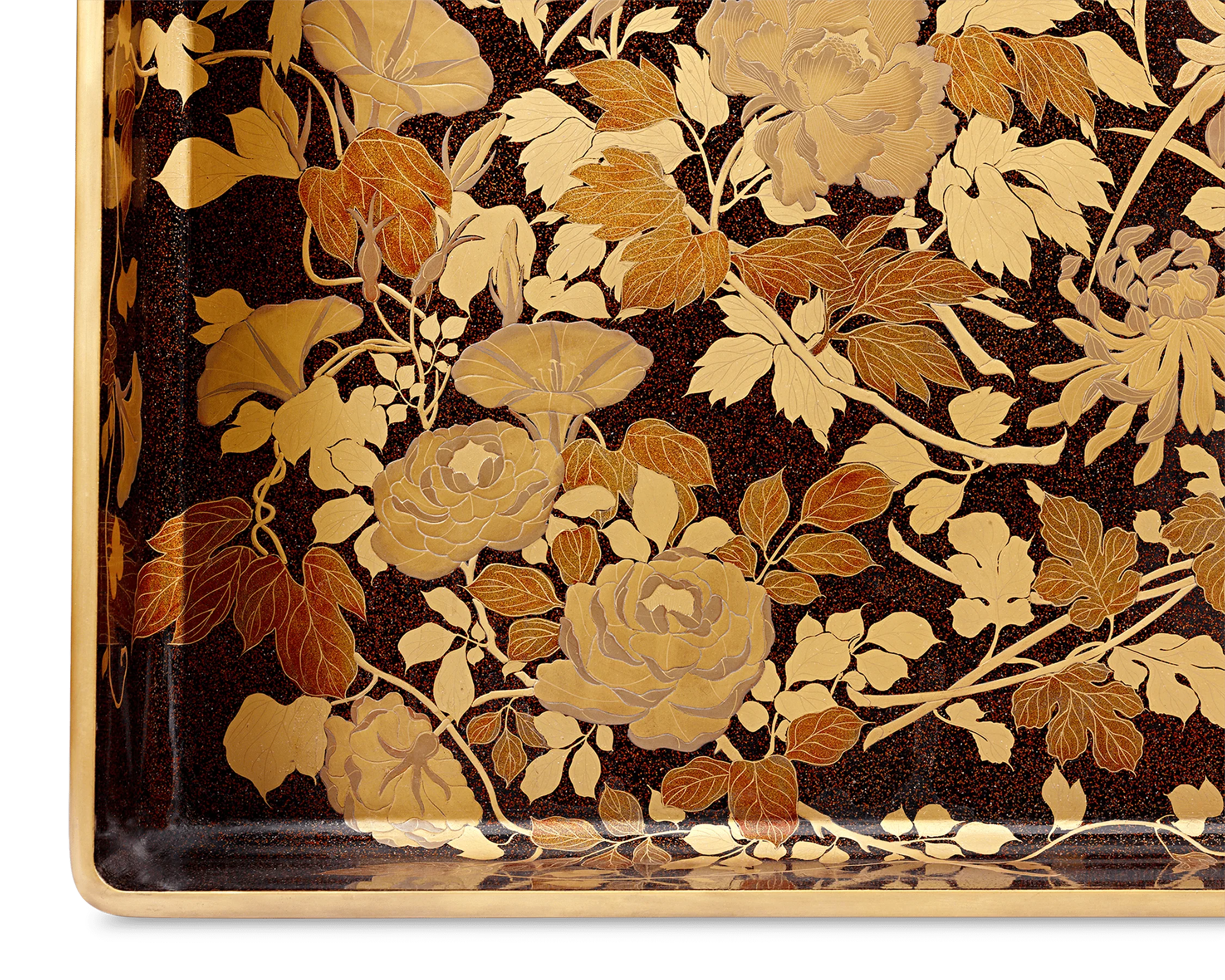Japanese Lacquer and Gold Tray - Image 4