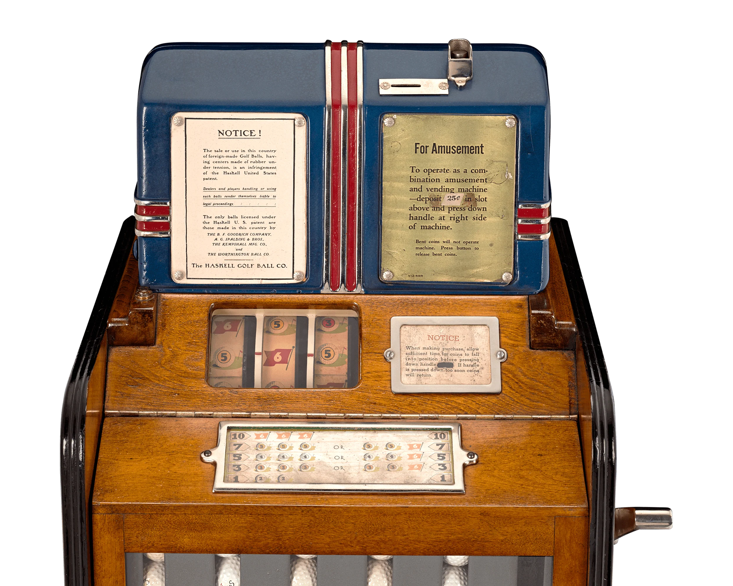 Jennings Golfa-Rola Golf Ball Vendor Slot Machine - Image 3
