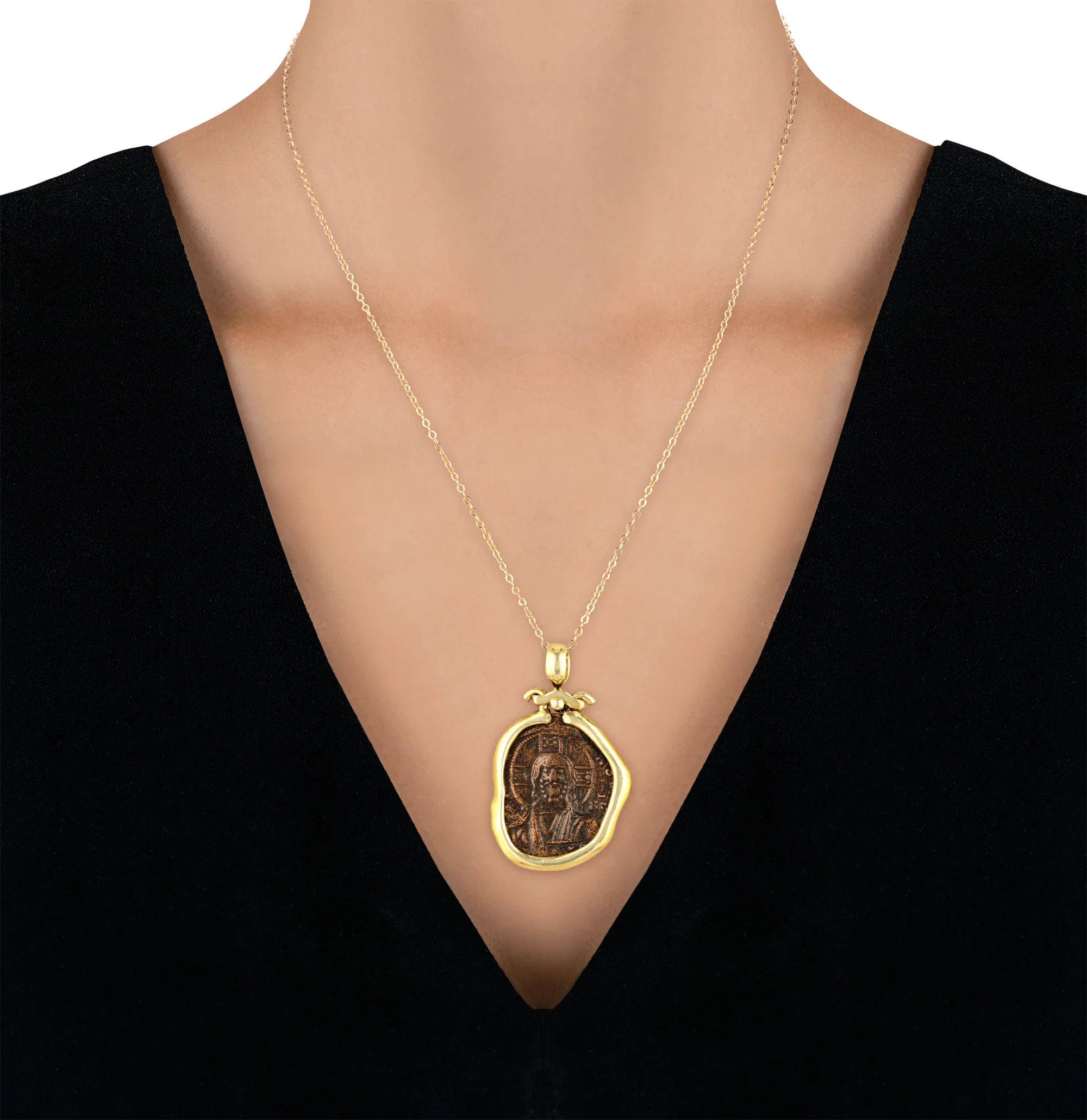 Jesus Christ Follis Coin Pendant - Image 3