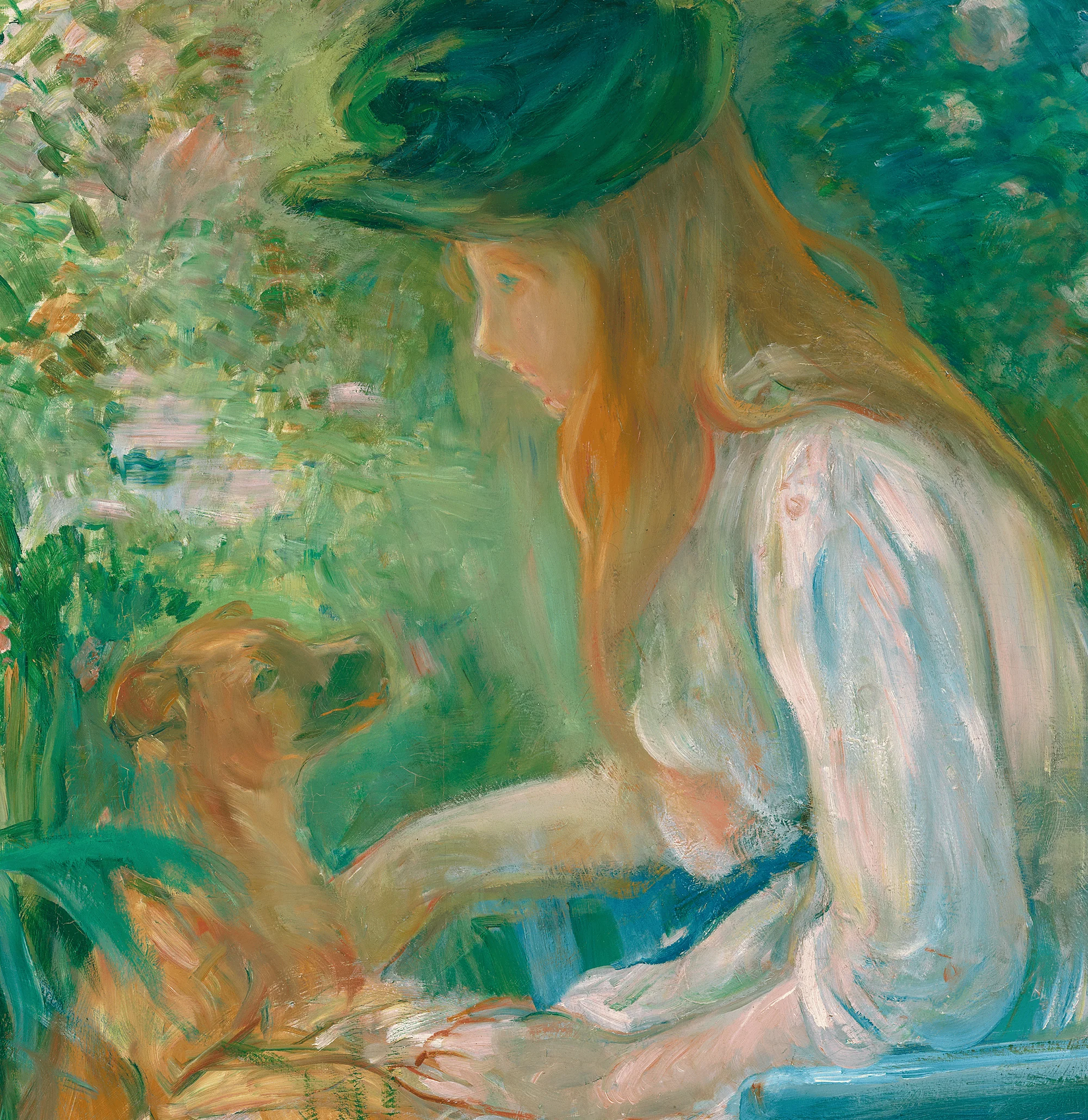 Jeune fille au chien by Berthe Morisot - Image 3