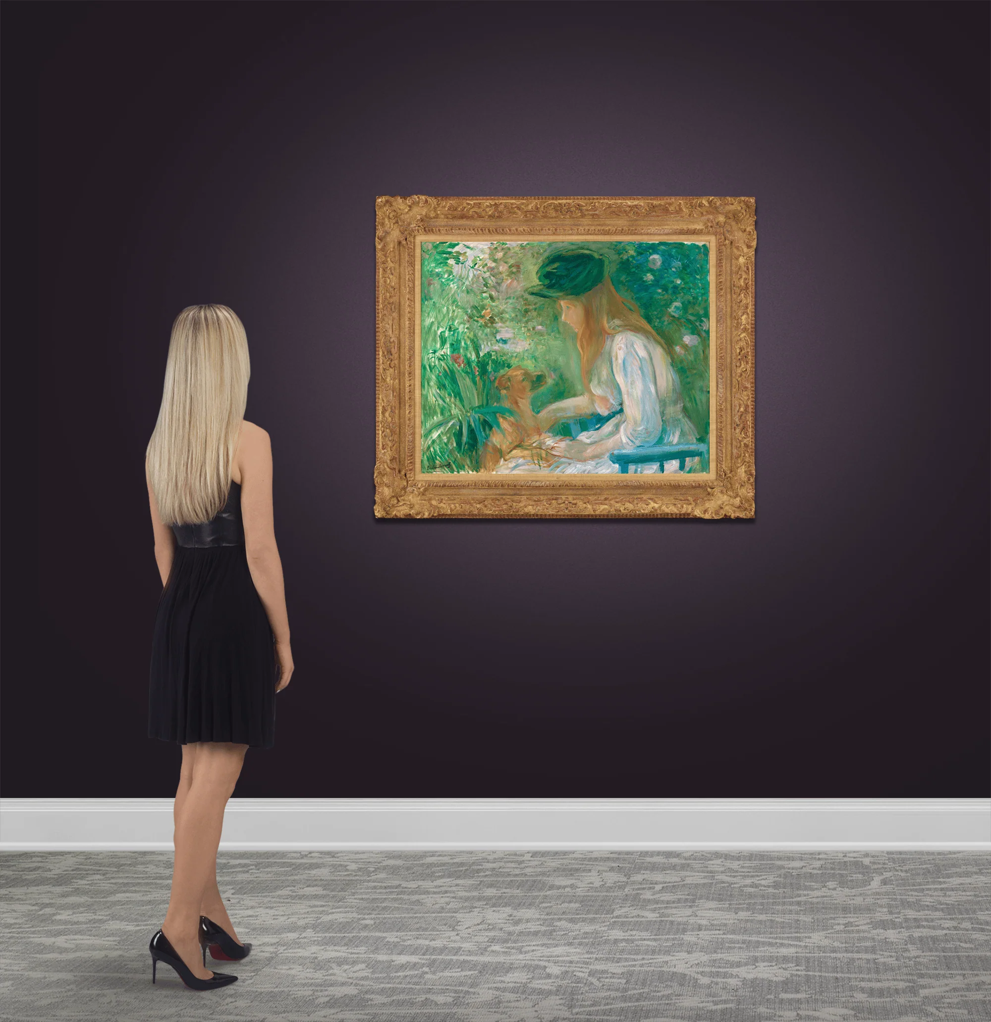 Jeune fille au chien by Berthe Morisot - Image 5