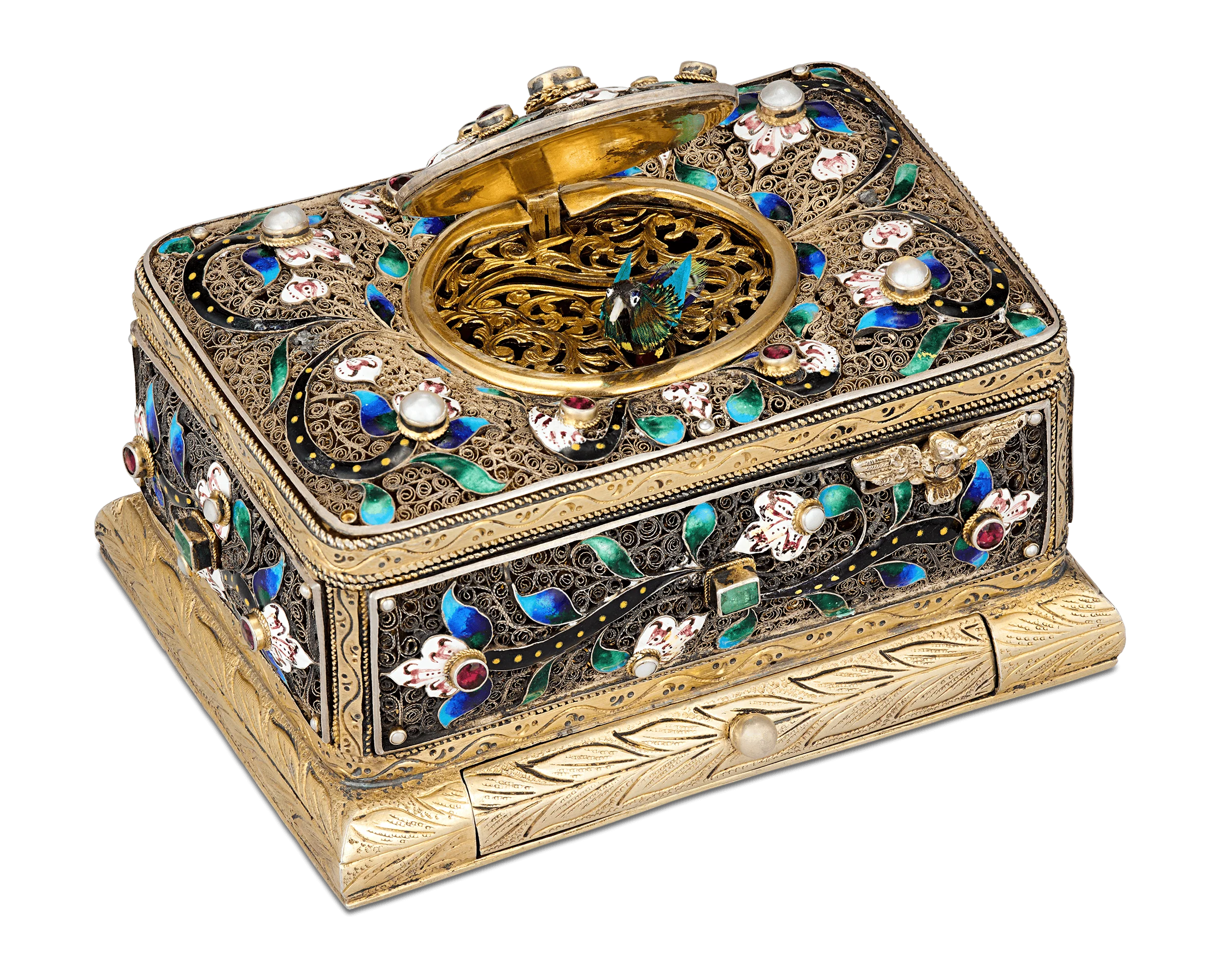 Jeweled Singing Bird Box