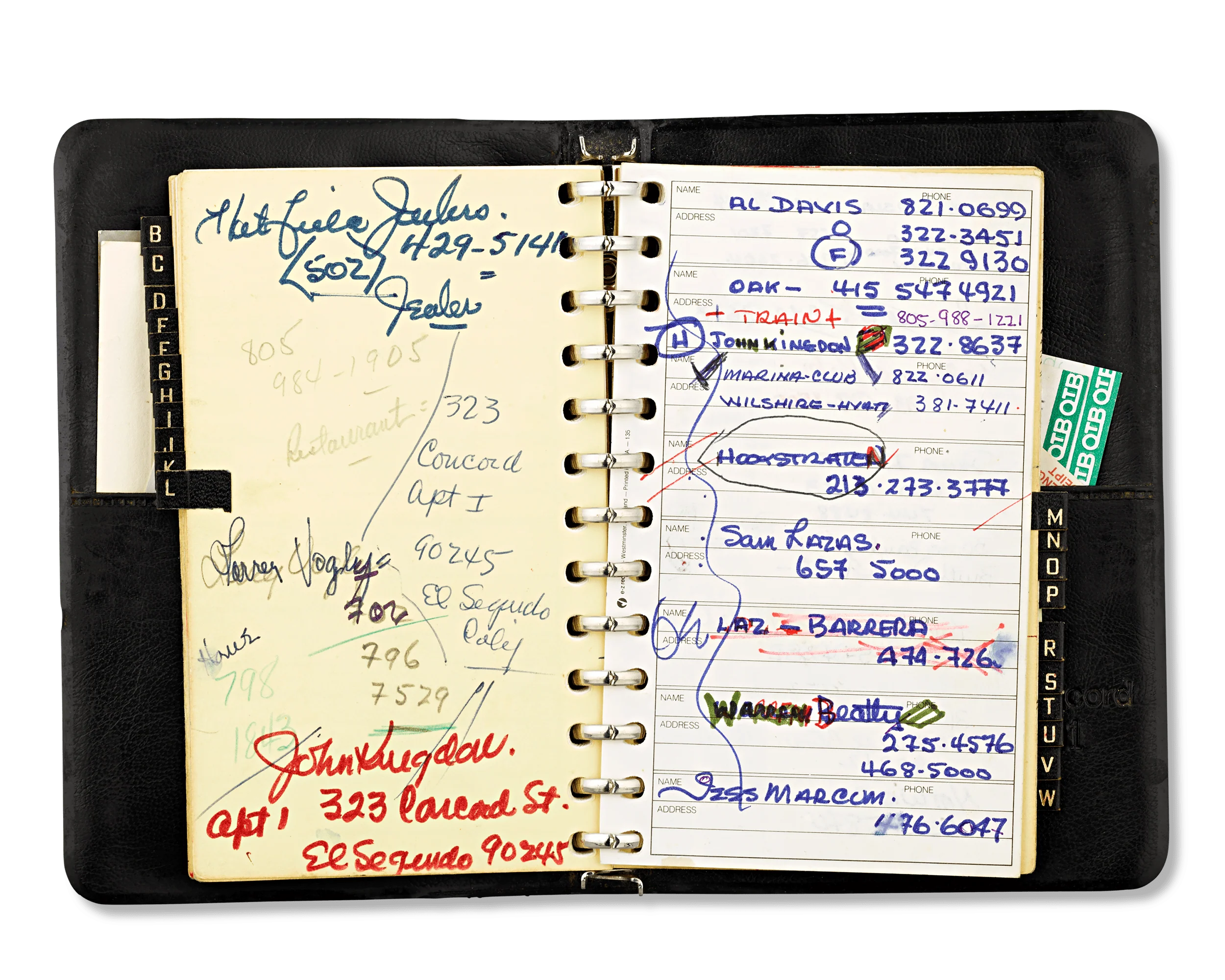 Jimmy the Greek's Personal Address Book - Image 3