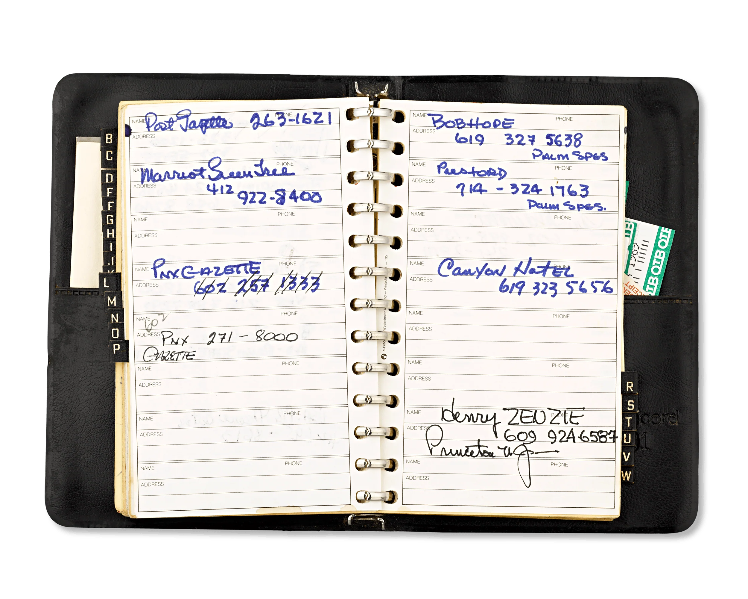 Jimmy the Greek's Personal Address Book - Image 5