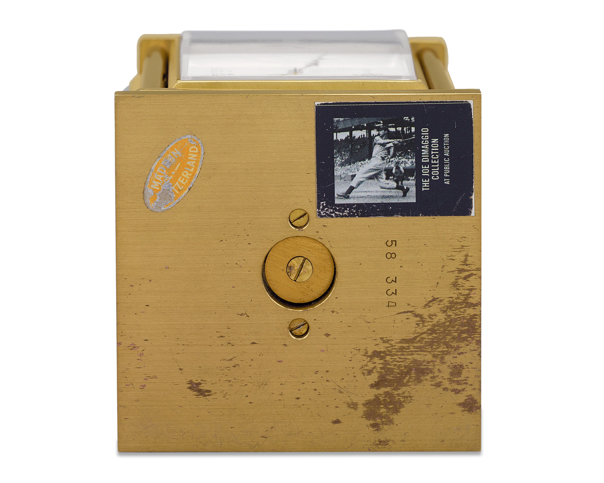 Joe DiMaggio's Presentation Desk Clock - Image 7