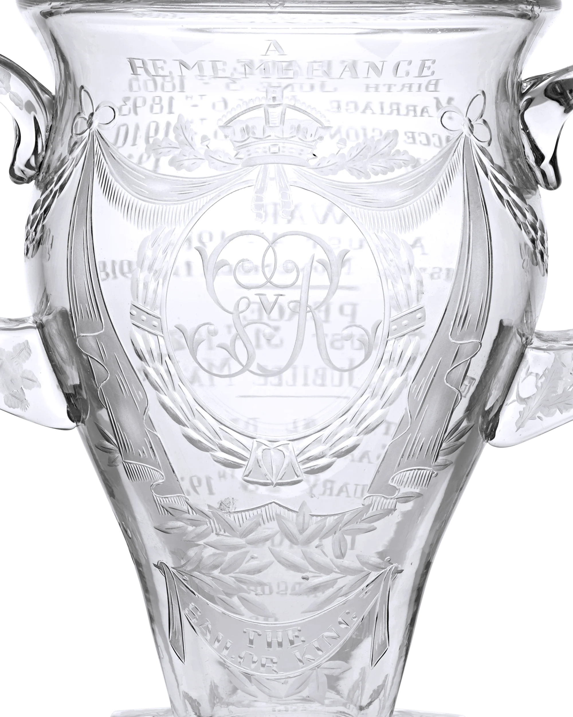 King George V Remembrance Vase - Image 3