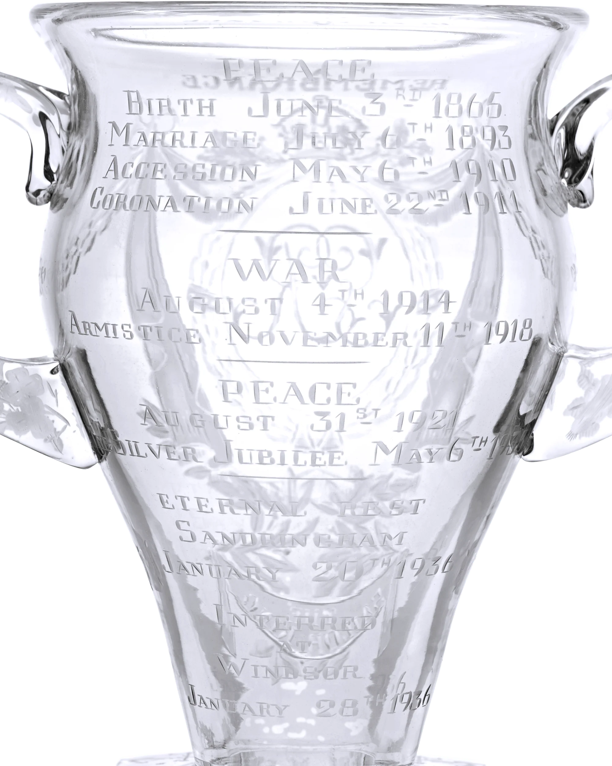 King George V Remembrance Vase - Image 4