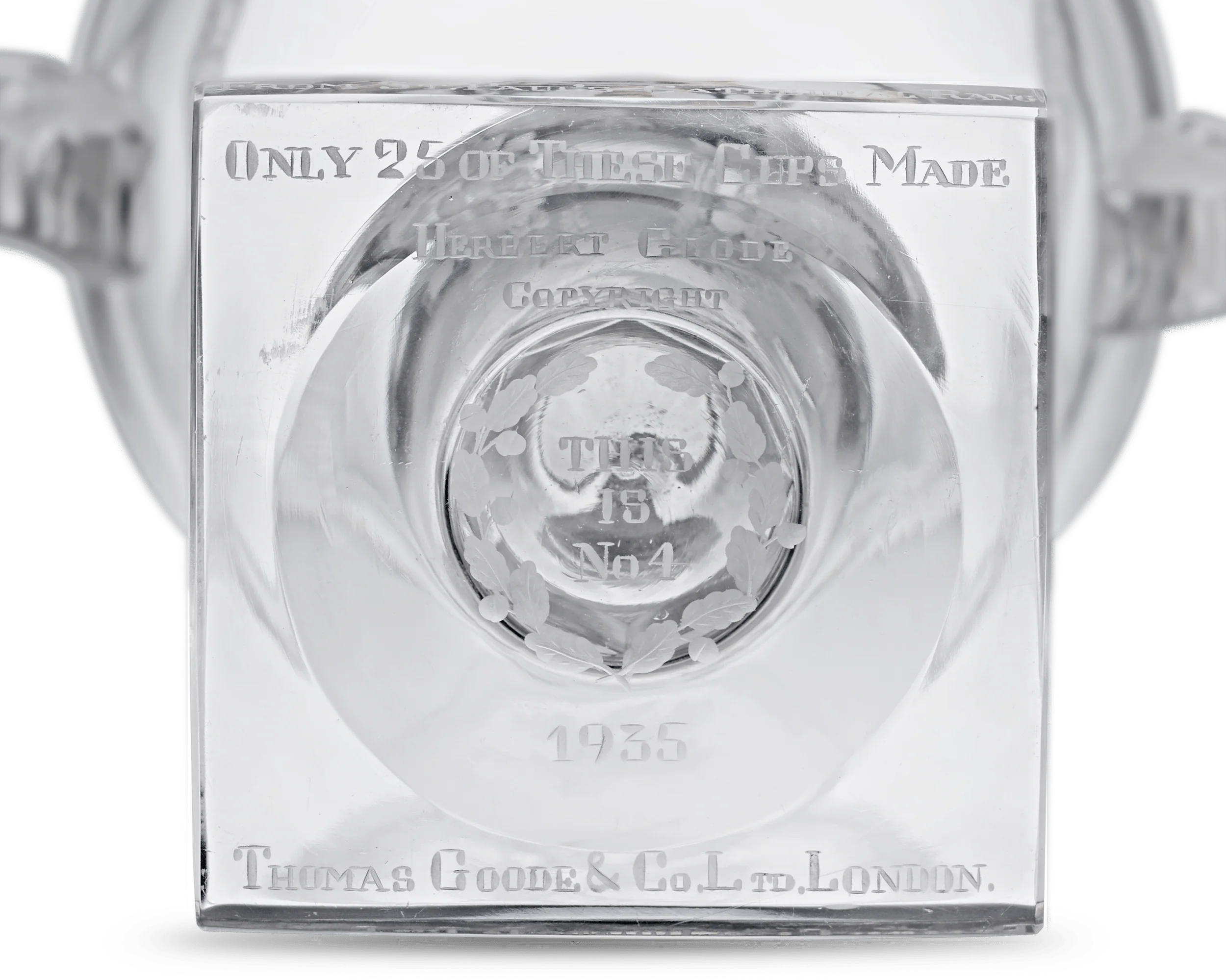 King George V Silver Jubilee Commemorative Glass Cup - Image 4