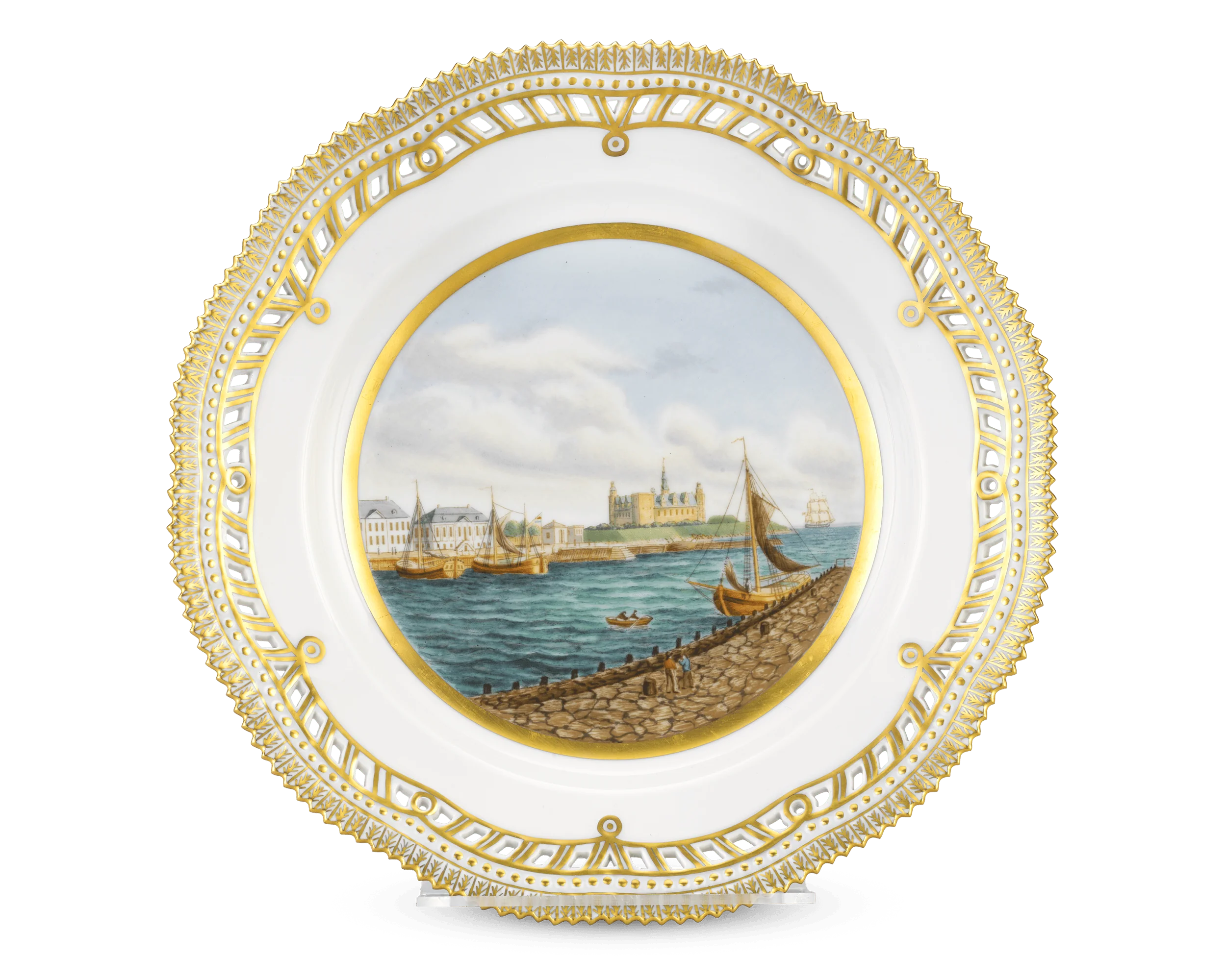 Kronborg Castle Porcelain Plate by Royal Copenhagen