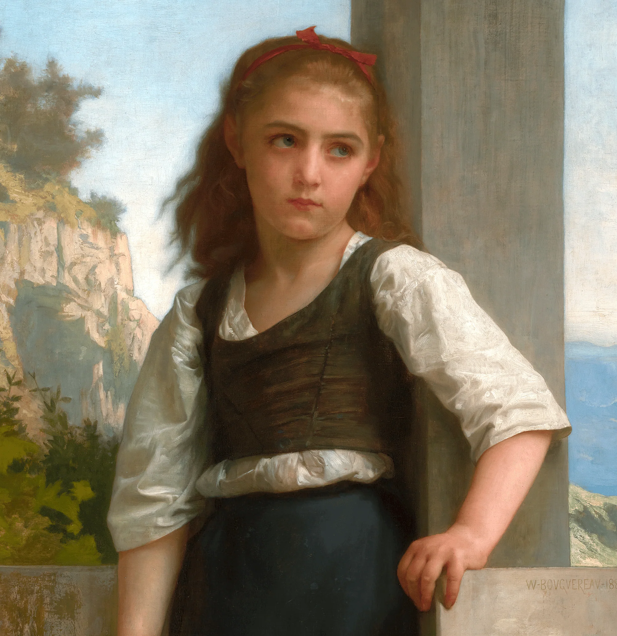 La fille du pêcheur by William Bouguereau - Image 3