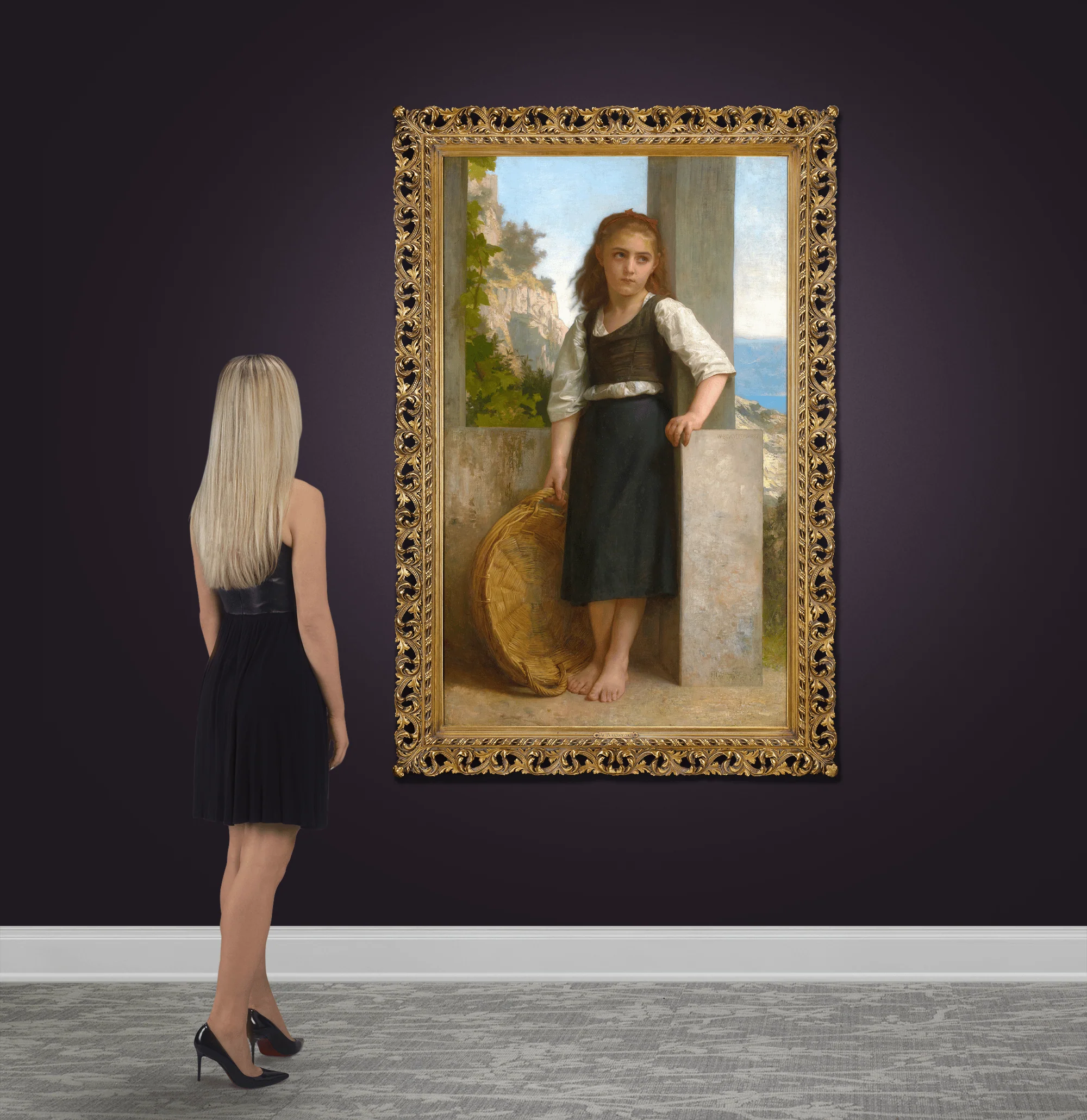 La fille du pêcheur by William Bouguereau - Image 5