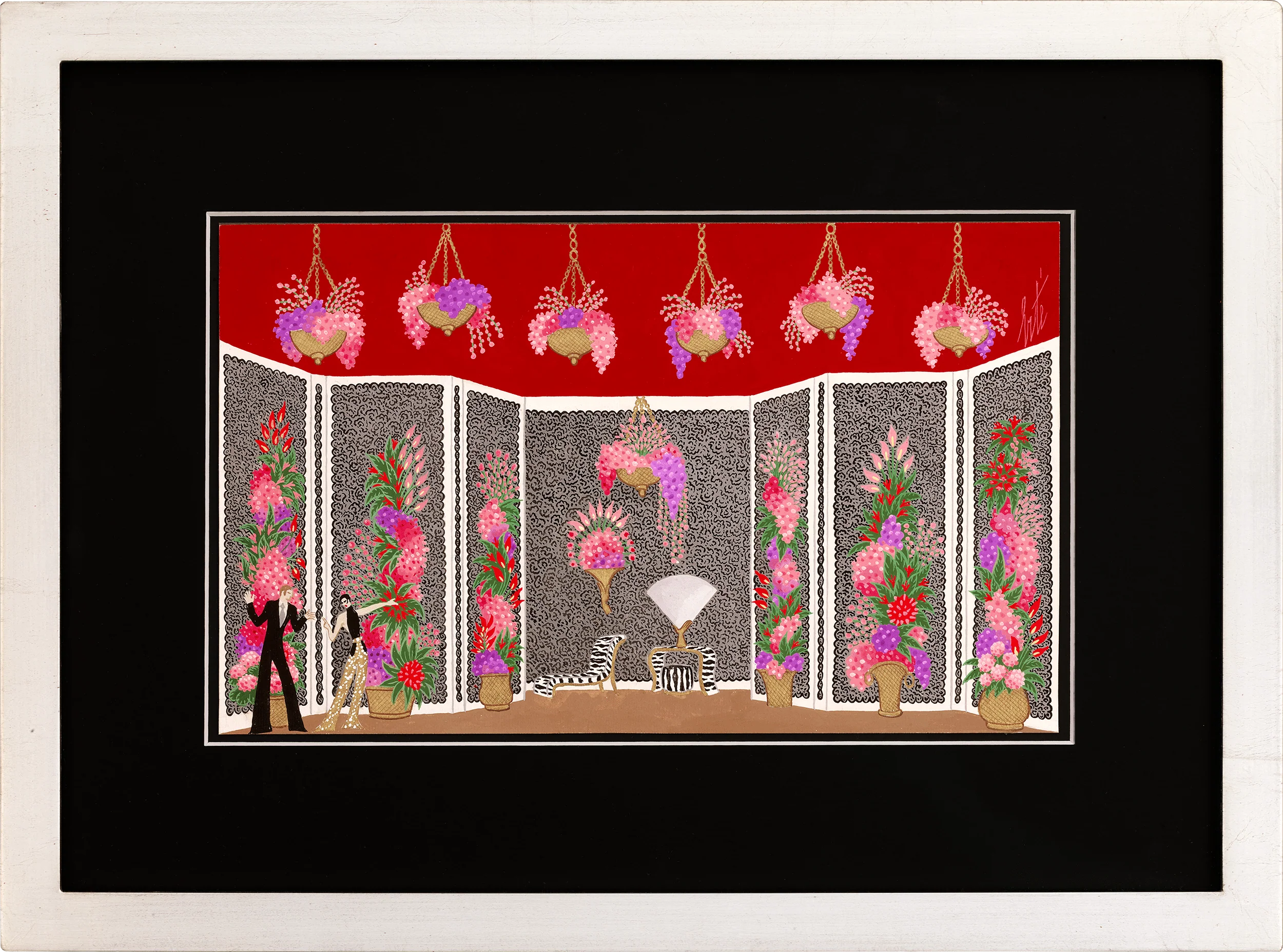 La loge de Zizi Jeanmaire by Erté - Image 2