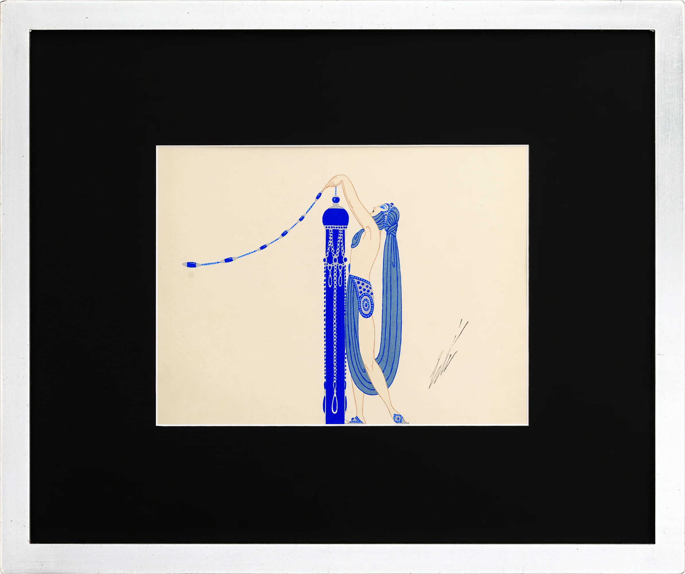 La suivante du saphir by Erté - Image 2