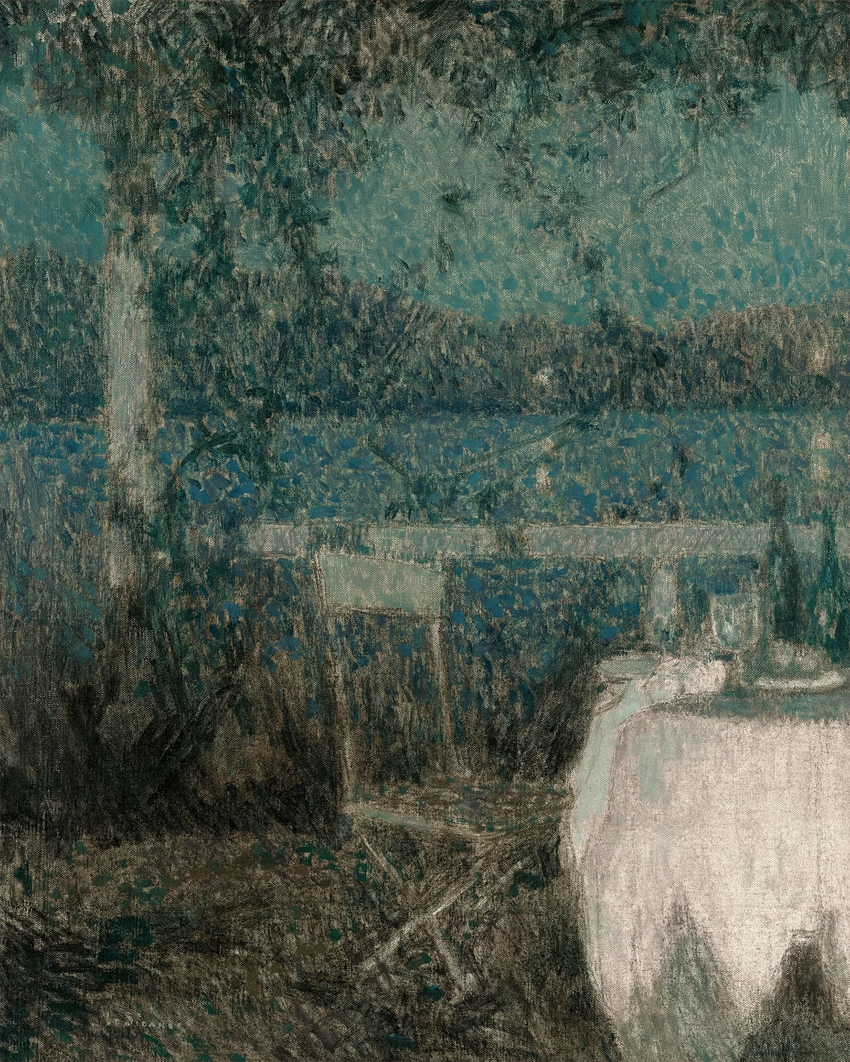 La table sur la terrasse au clair de lune by Henri Le Sidaner - Image 3