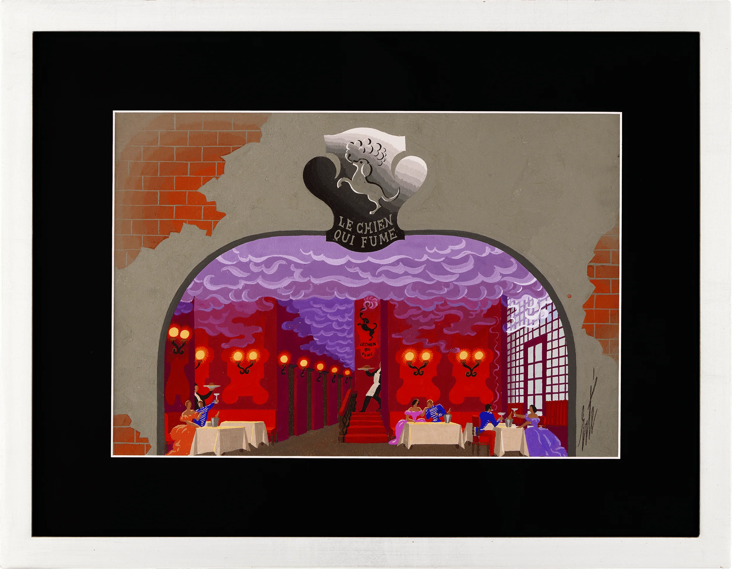 Le chien qui fume by Erté - Image 2