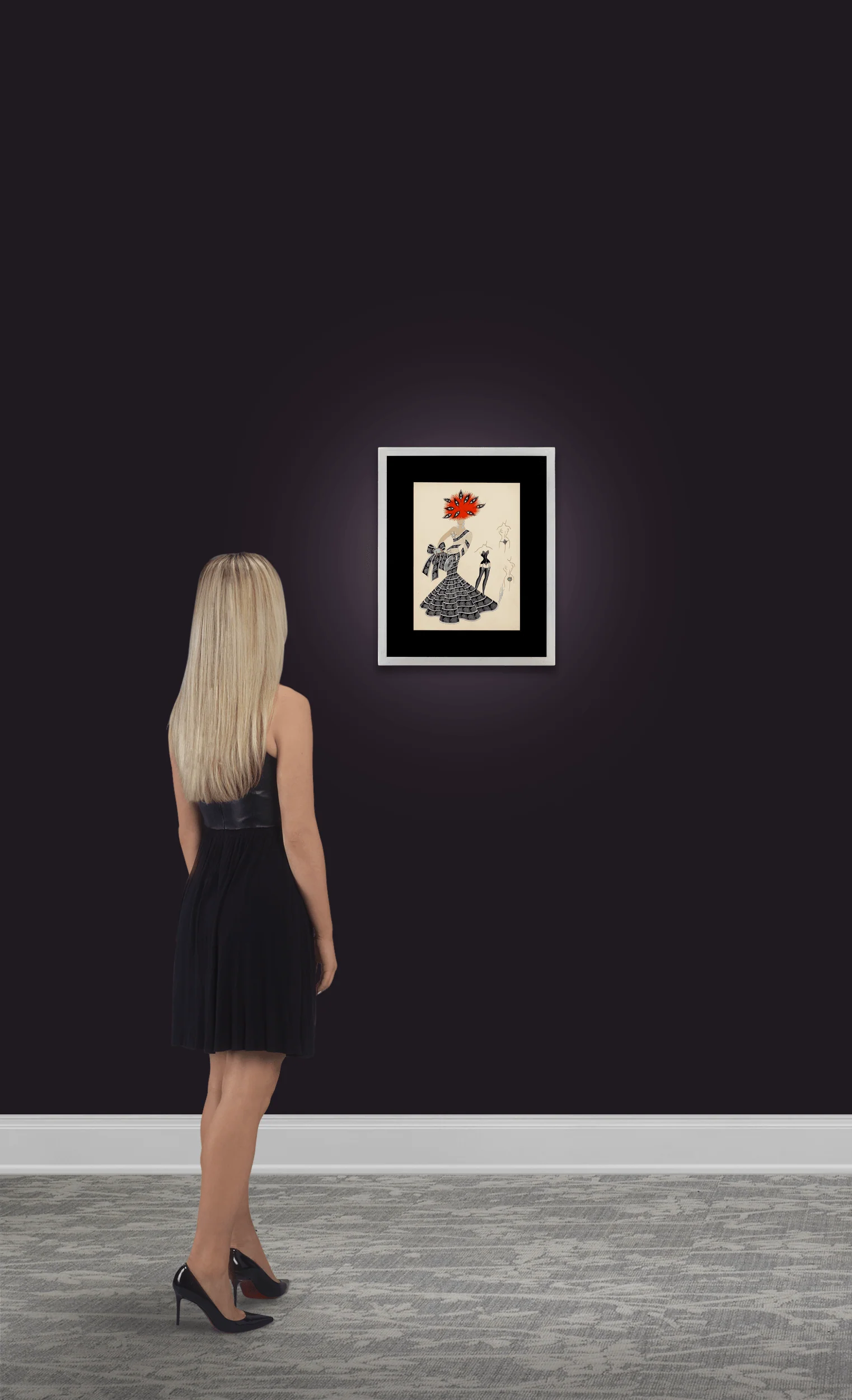 Le cinéma cochon by Erté - Image 3