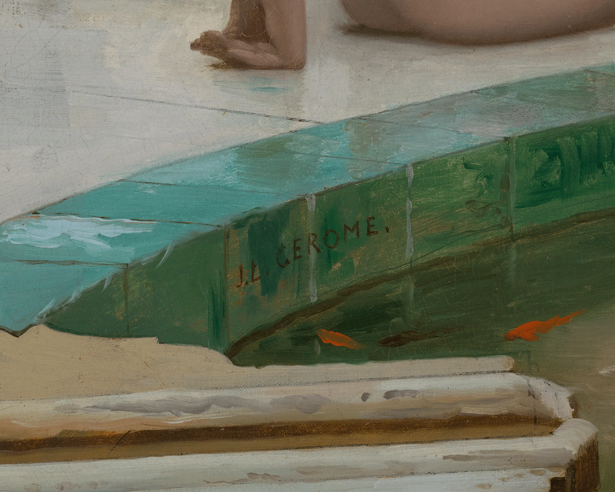 Le Marabout: In the Harem Bath by Jean-Léon Gérôme - Image 5