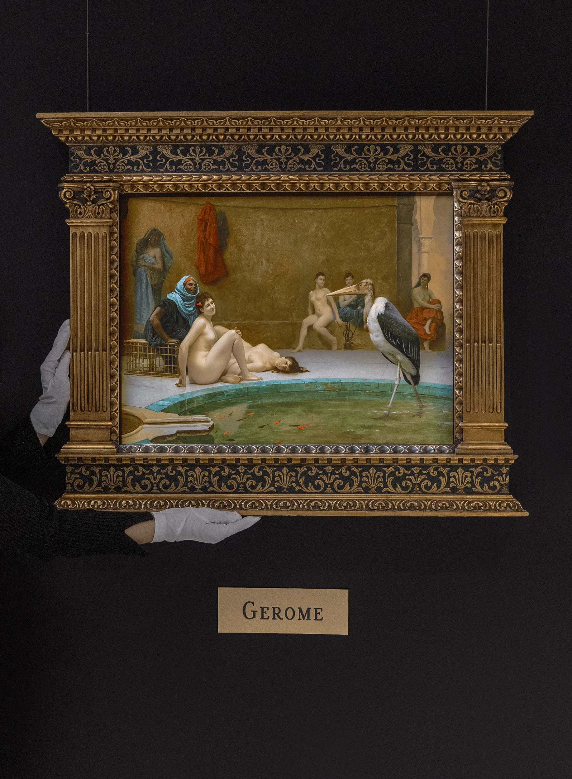 Le Marabout: In the Harem Bath by Jean-Léon Gérôme - Image 7