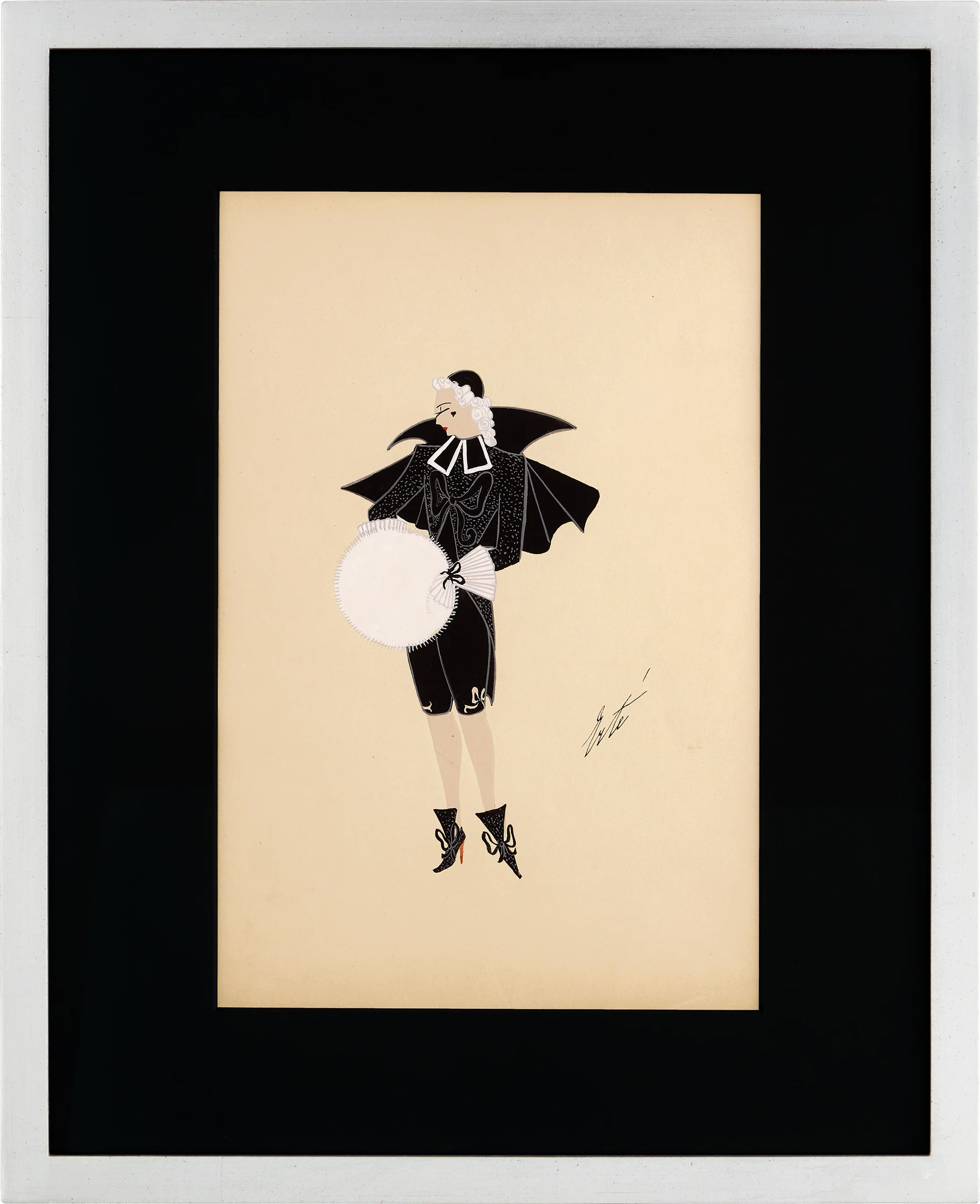 Le petit cardinal noir by Erté - Image 2