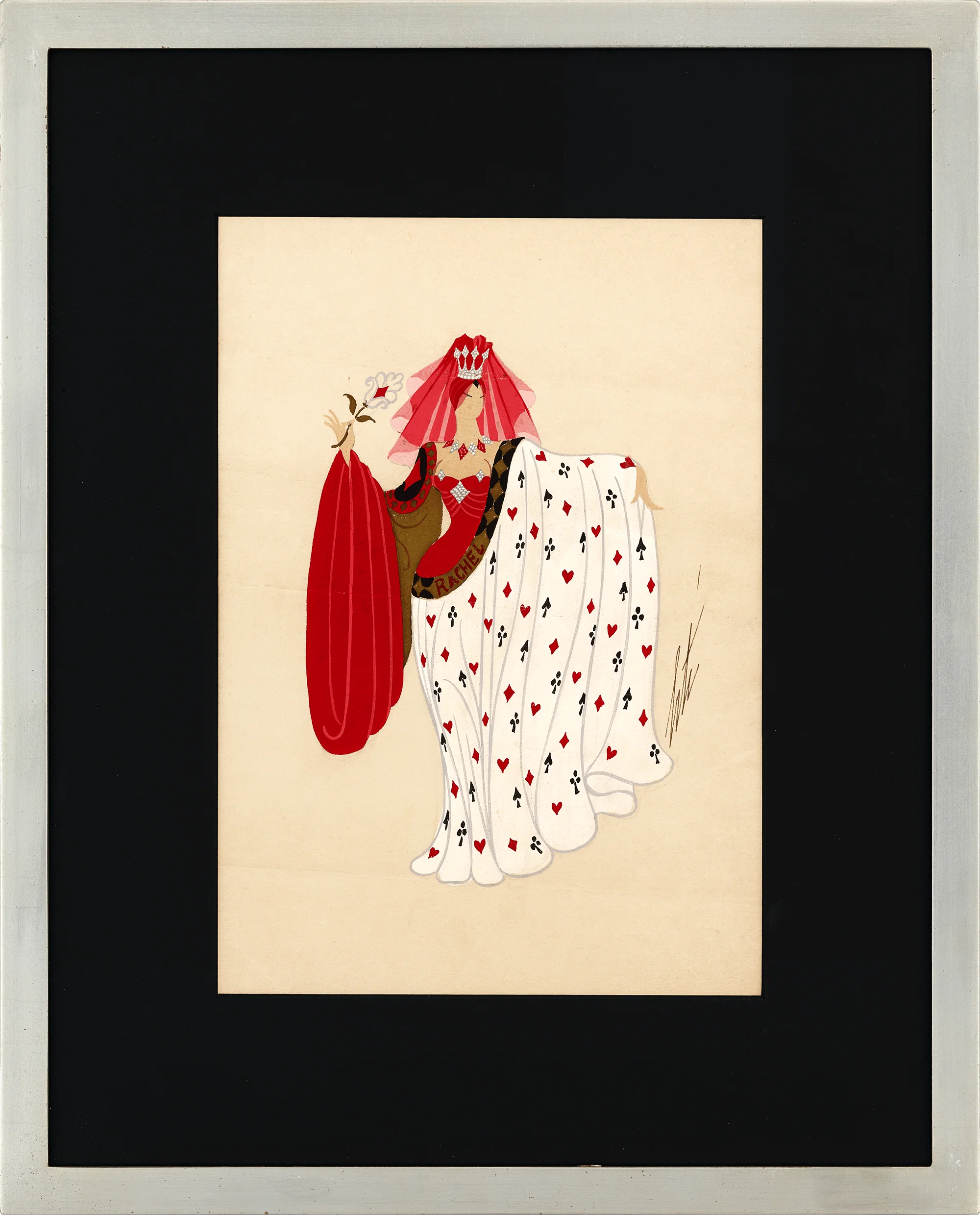 Le poker by Erté - Image 2