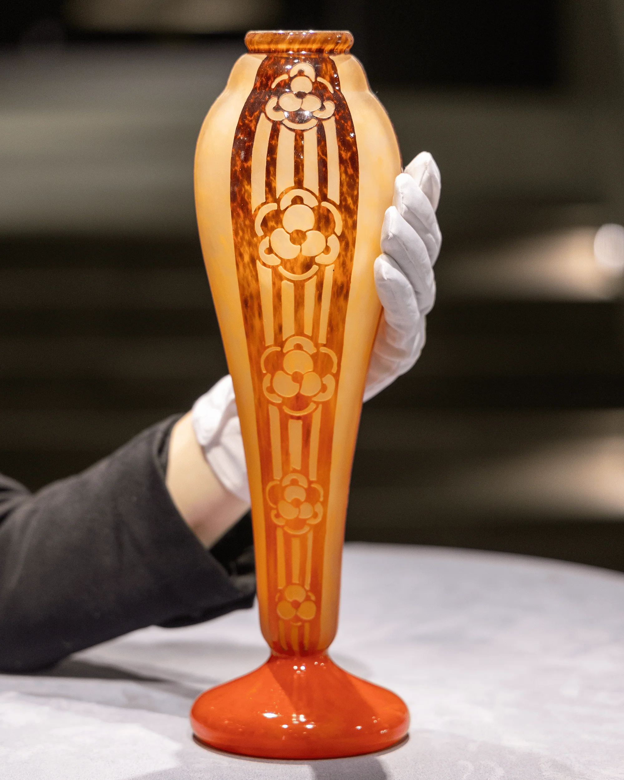 Le Verre Français Fleurs Stylises Vase - Image 5
