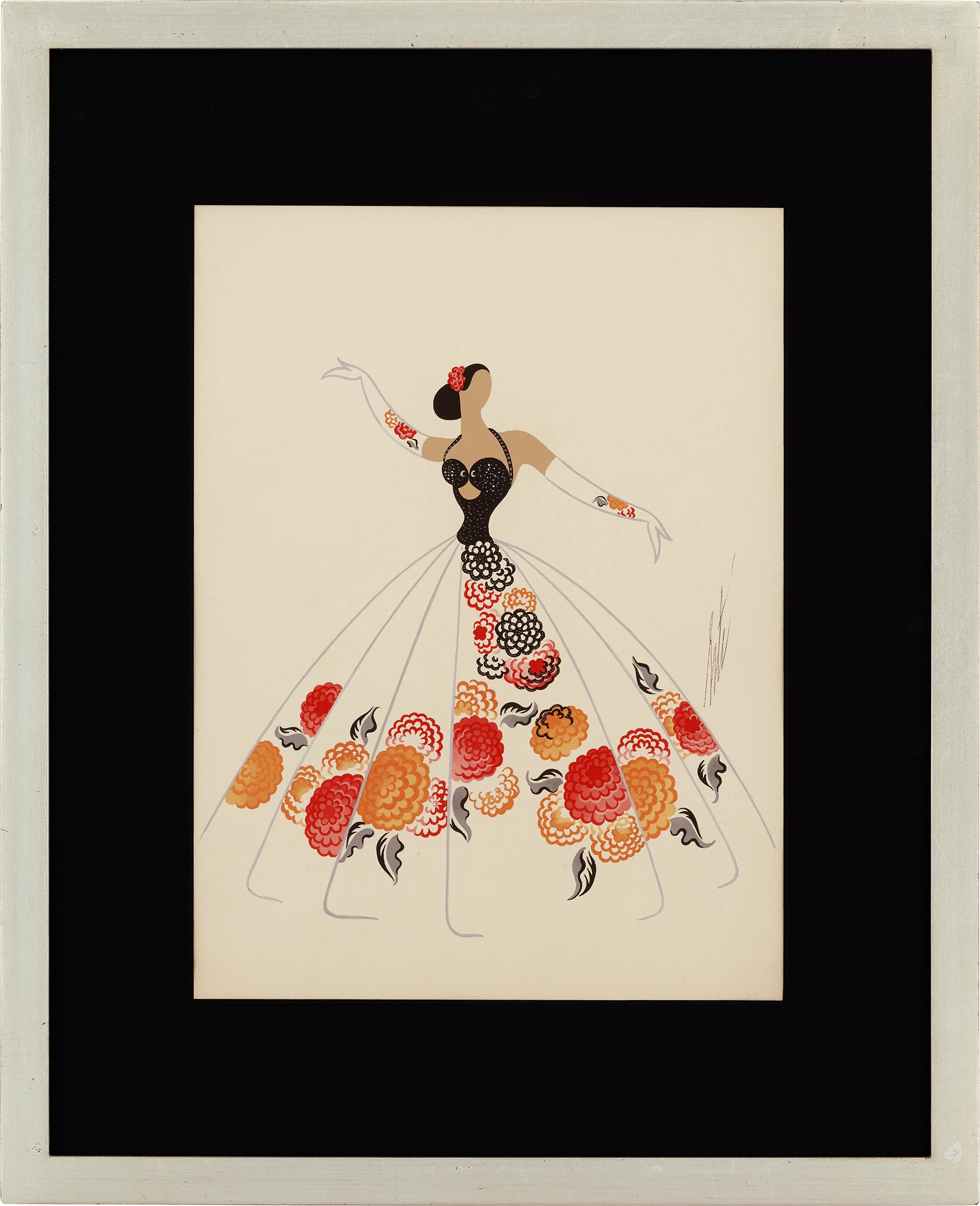 Le zinnia by Erté - Image 2