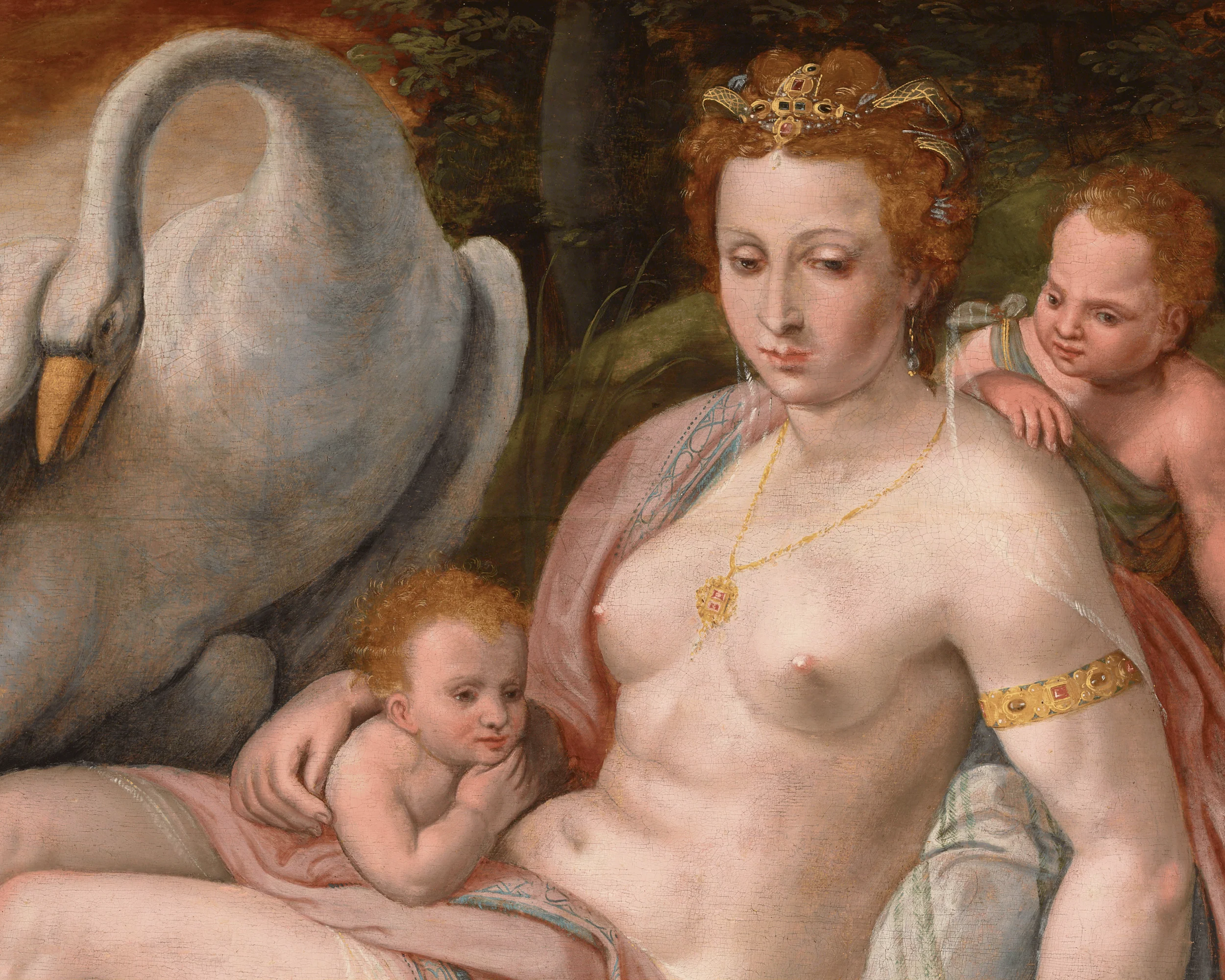 Leda and the Swan by Workshop of Bartholomaeus Spranger - Image 3