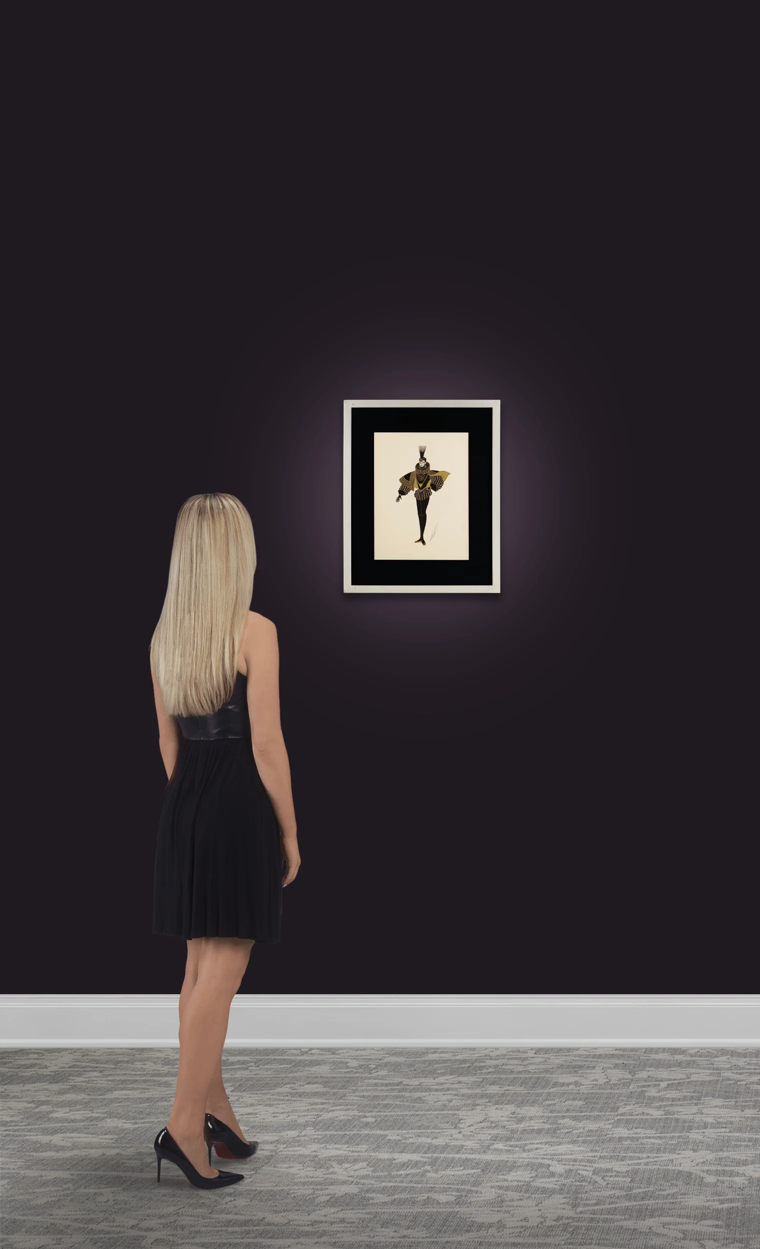 Les cavaliers noirs by Erté - Image 3