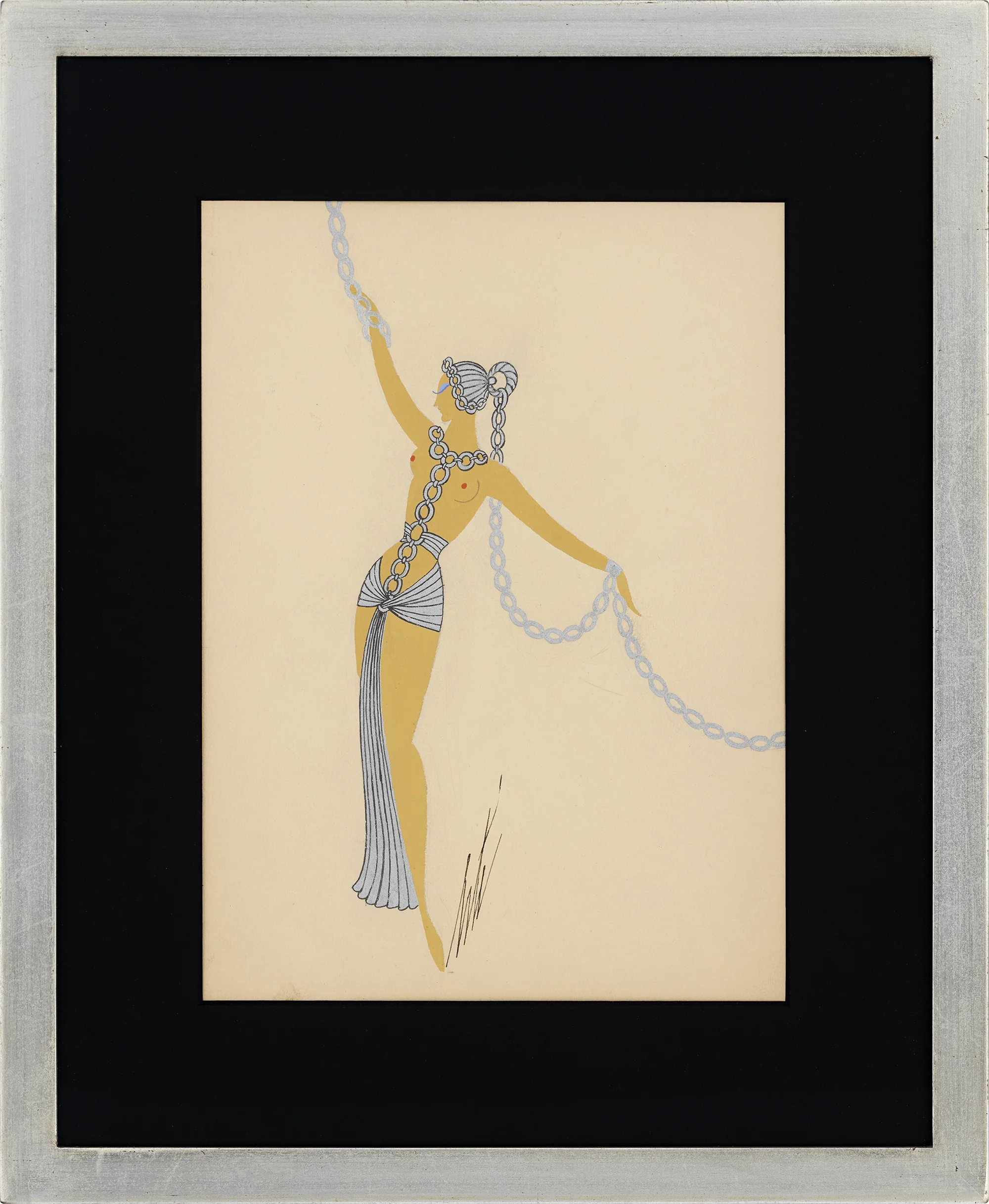 Les chaines by Erté - Image 2