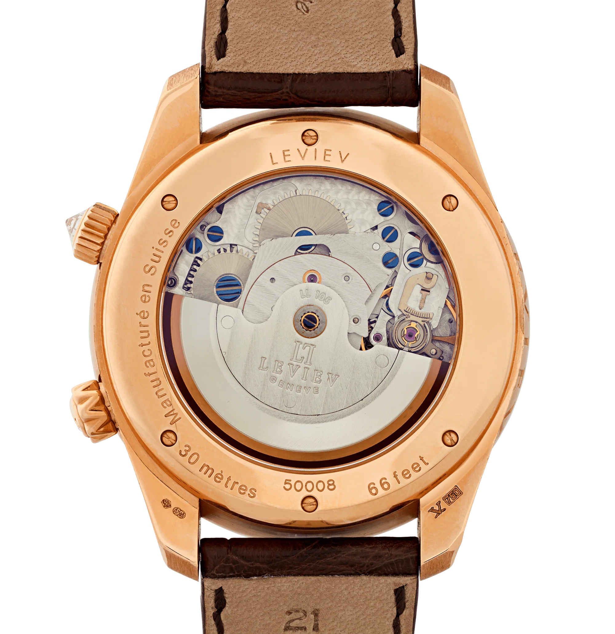 Leviev Rose Gold Reveil Watch - Image 3