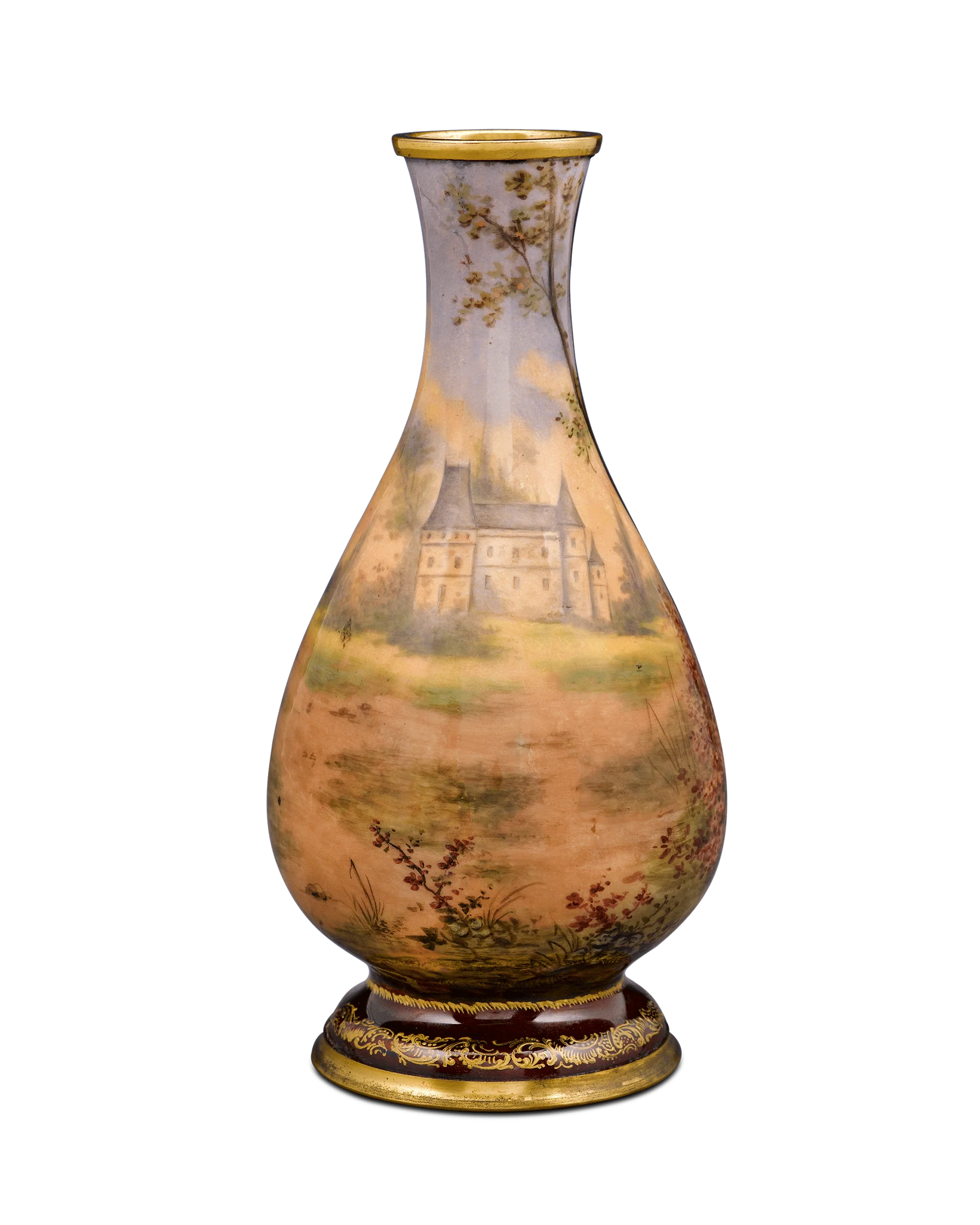 Limoges Enamel Vase - Image 2