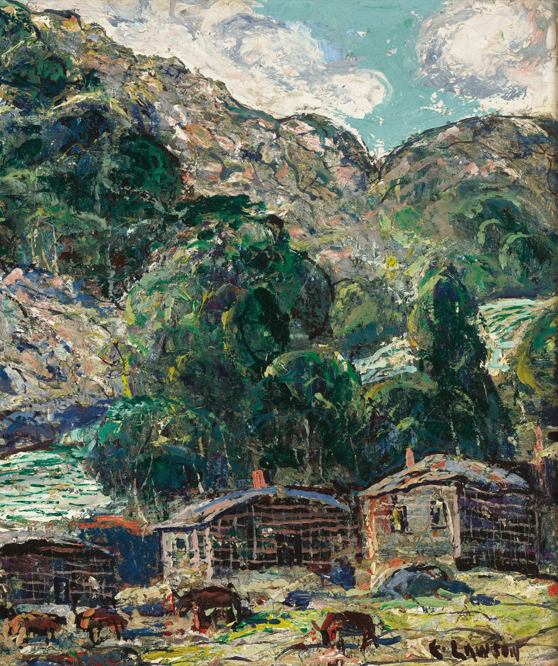 Little Ranch, Colorado by Ernest Lawson - Image 4