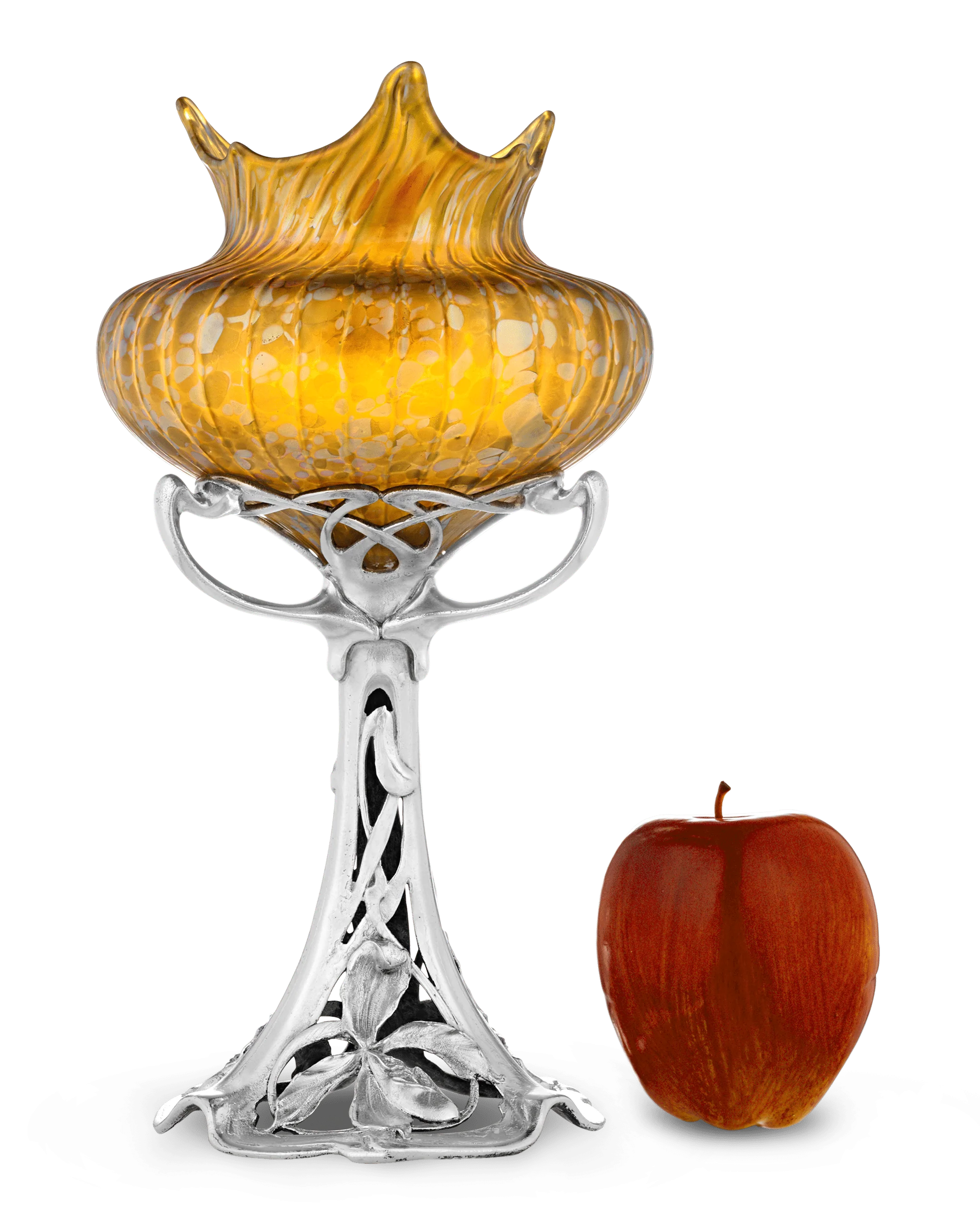 Loetz Phaenomen Genre Vase on a Floral Base - Image 4