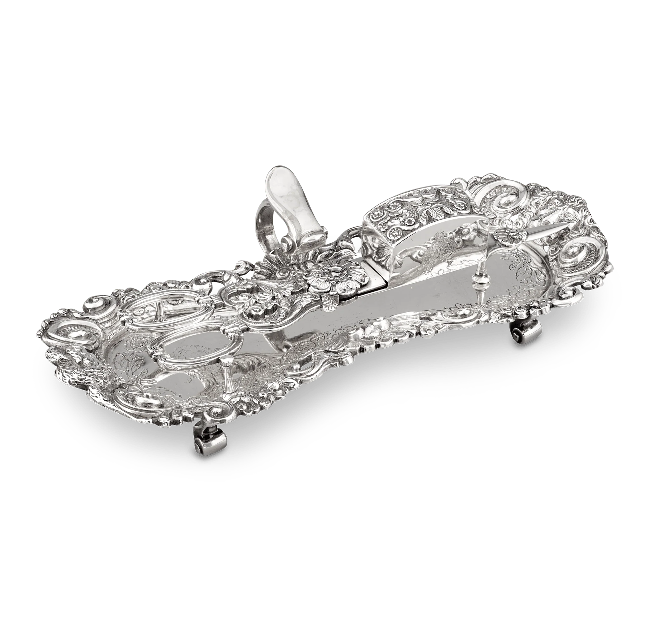 Lord Frederick FitzClarence's Silver Candle Snuffers and Stand - Image 2